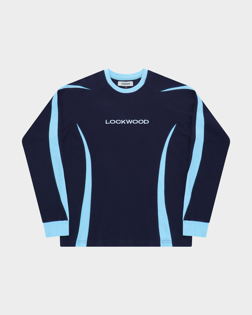 Lockwood Football Longsleeve T-shirt - Dark Blue / Light Blue