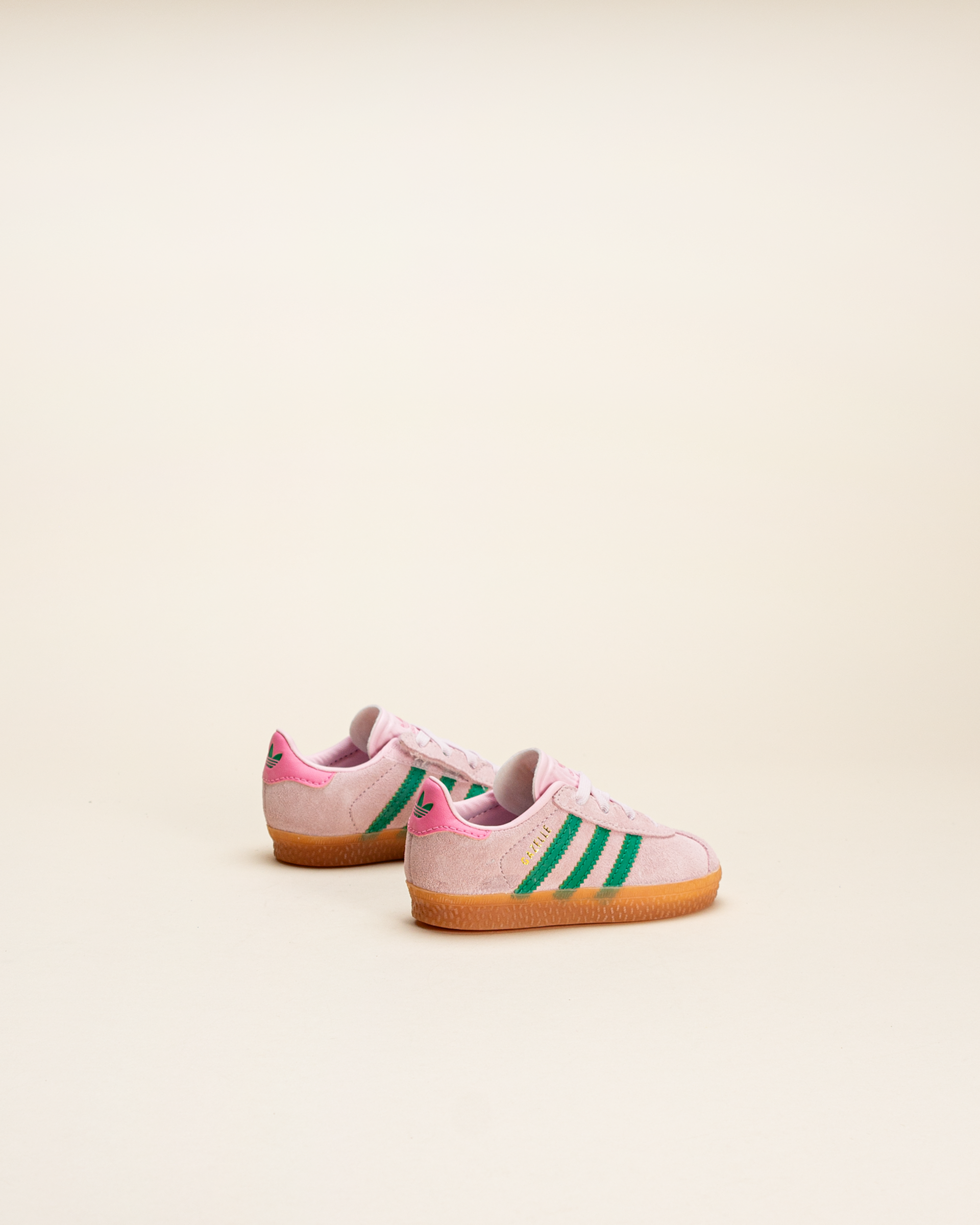 Adidas Kids Gazelle Comfort Closure Clear Pink / Court Green / Bliss Pink
