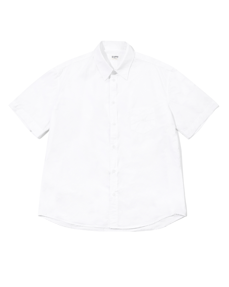 Kappy Kappy Relaxed Cotton Half Shirt White