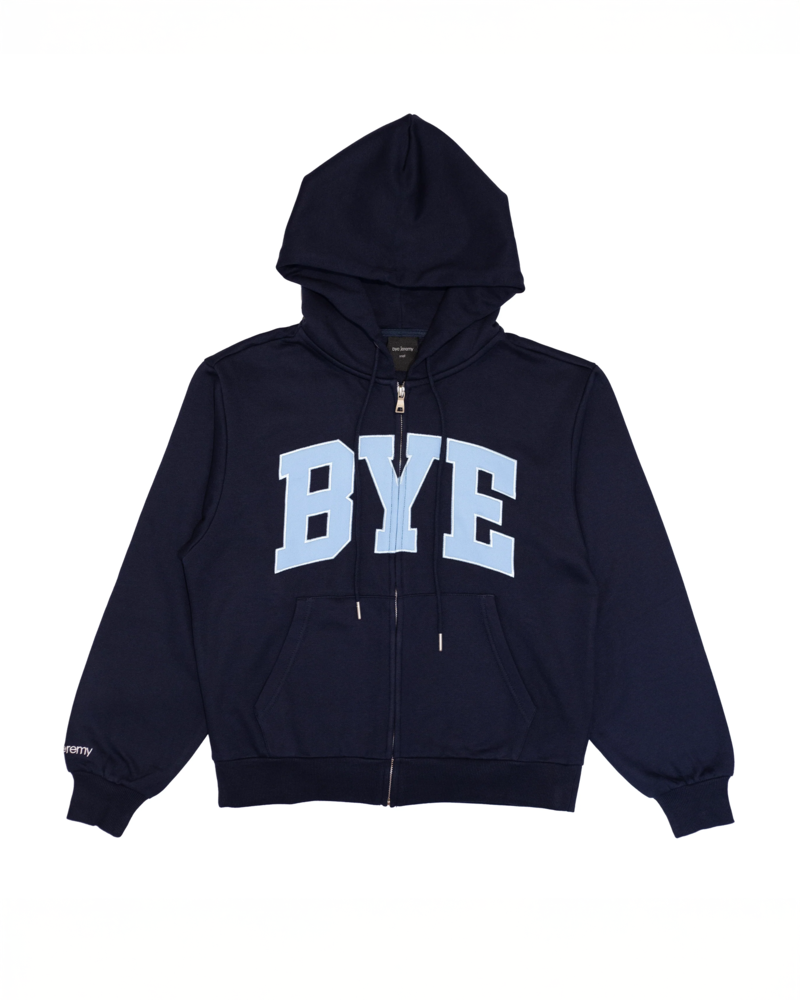 BYE JEREMY Bye Jeremy Zip Hoodie - Navy