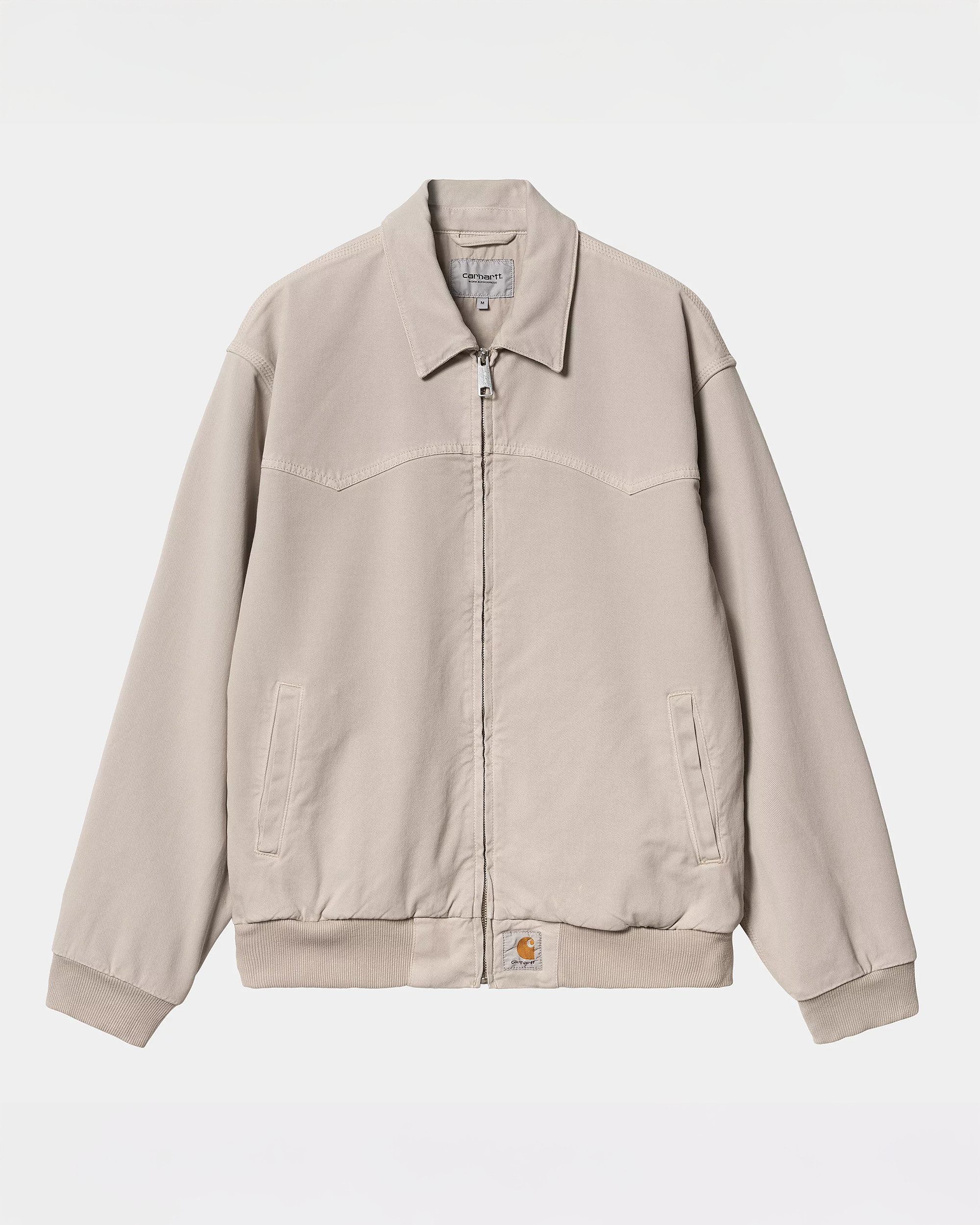 Carhartt OG Santa Fe Jacket 'Dewey' Stretch Twi Dusky Beige garment dyed