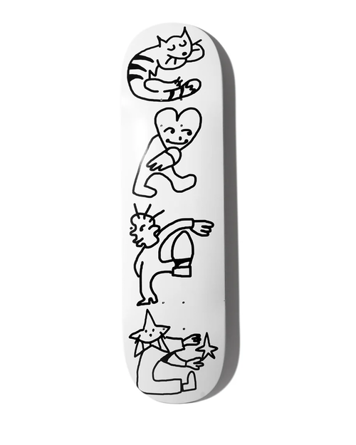 Skateboard Cafe Buddy Deck White 8.375