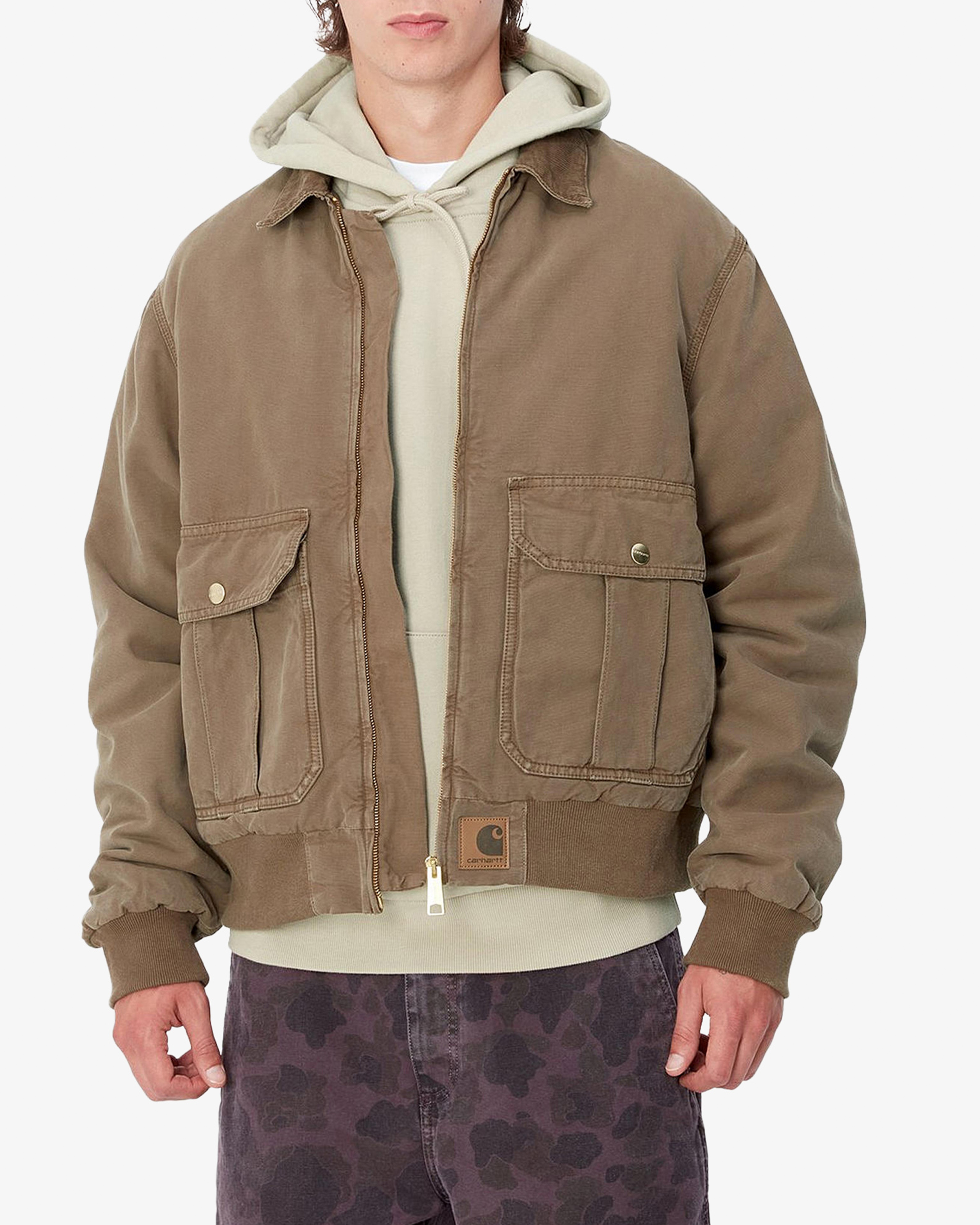 Carhartt Stanton Jacket Chocolate / Chocolate stone dyed