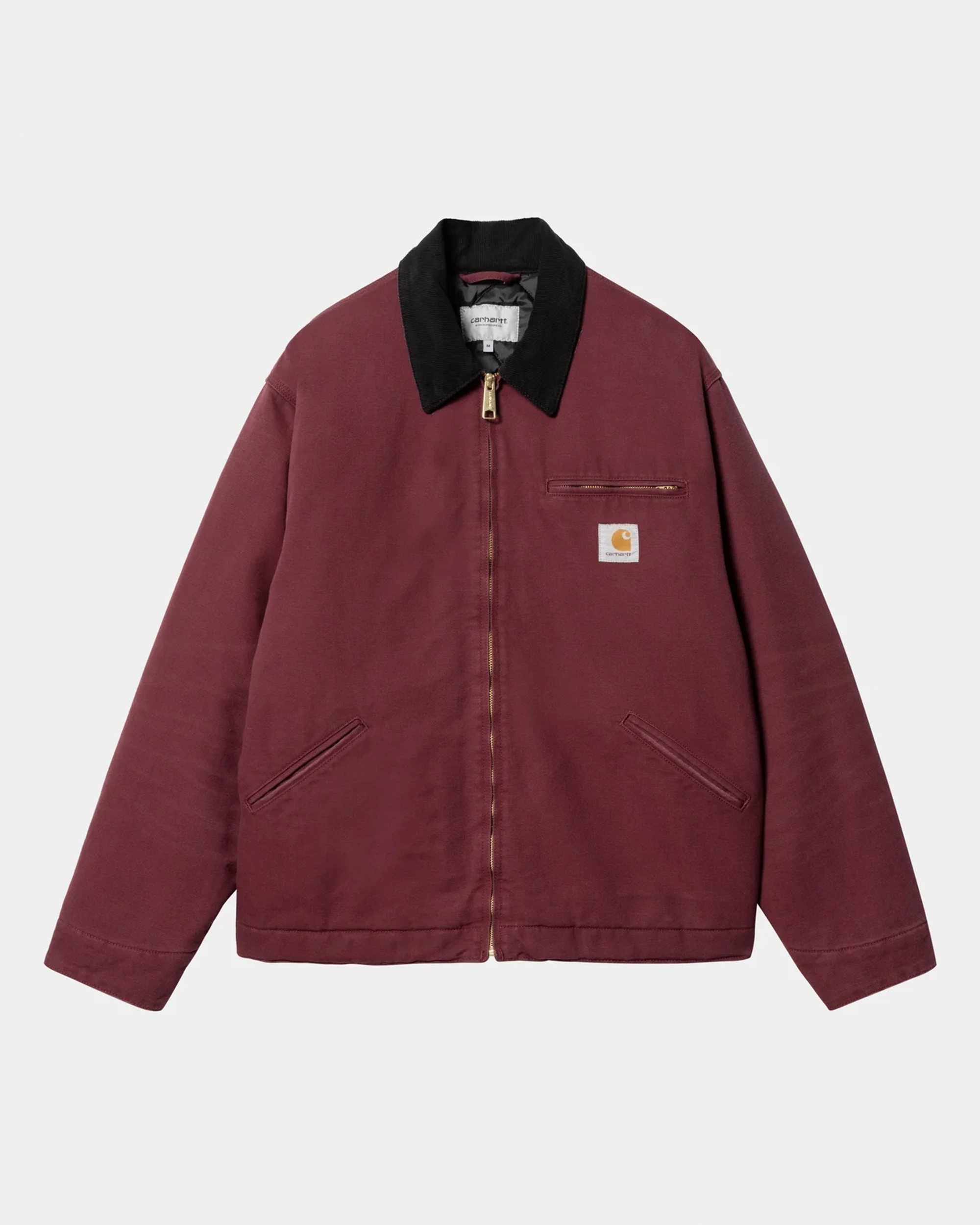 Carhartt WIP OG Detroit Jacket - Malbec / Black aged canvas