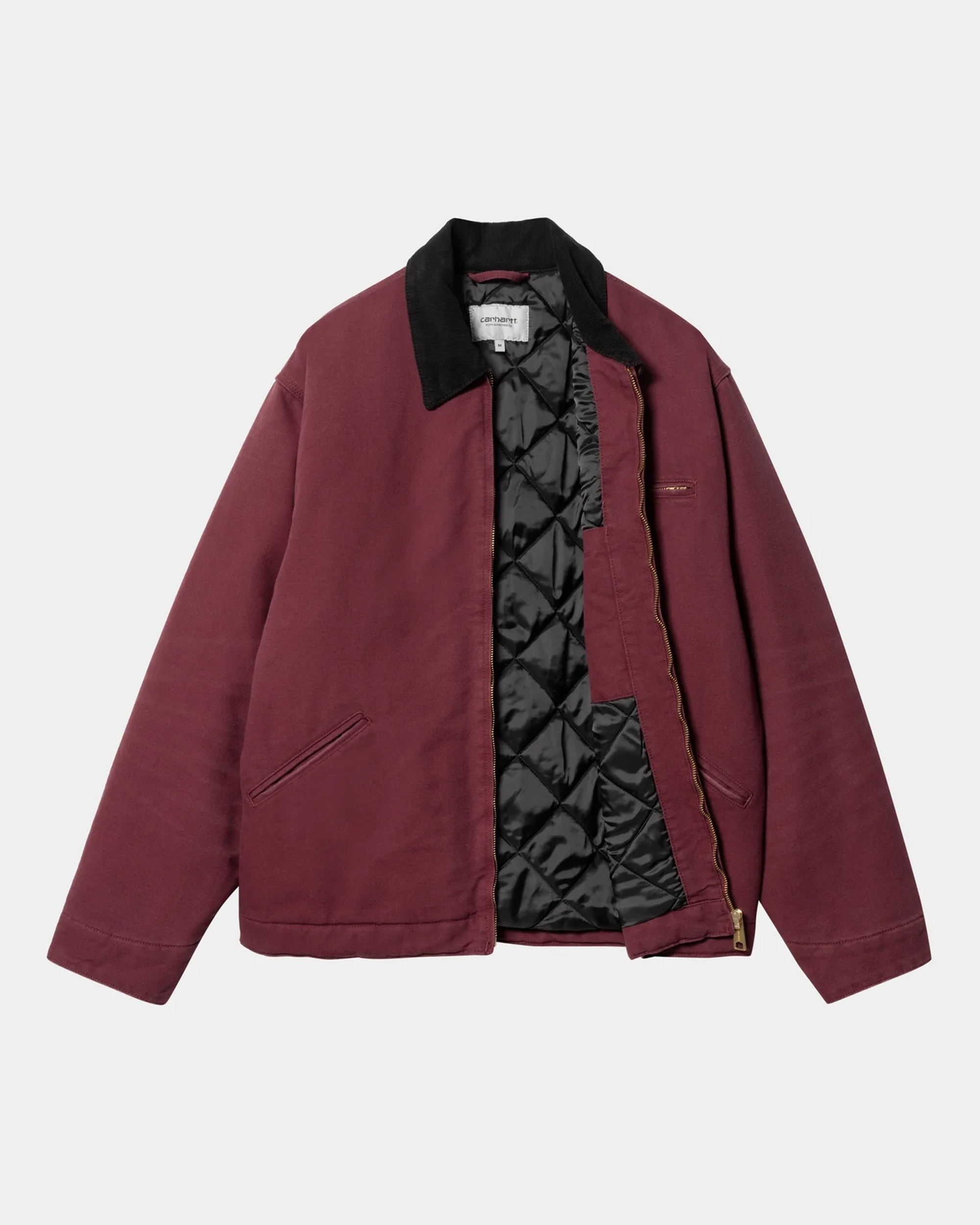 Carhartt WIP OG Detroit Jacket - Malbec / Black aged canvas