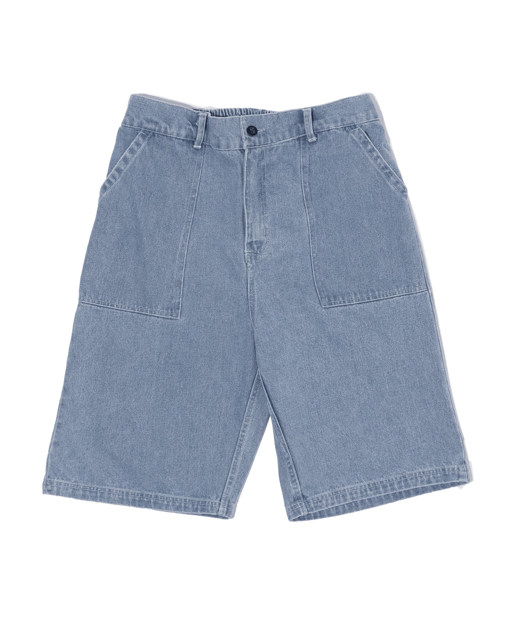 Always croc print denim shorts (black) - Lockwood Skateshop