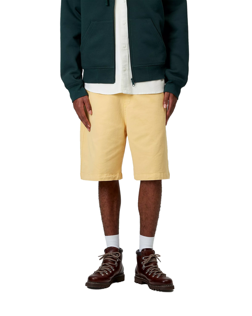 Carhartt WIP Carhartt WIP Floyde Short 'Dewey' - Air Yellow, Garment Dyed