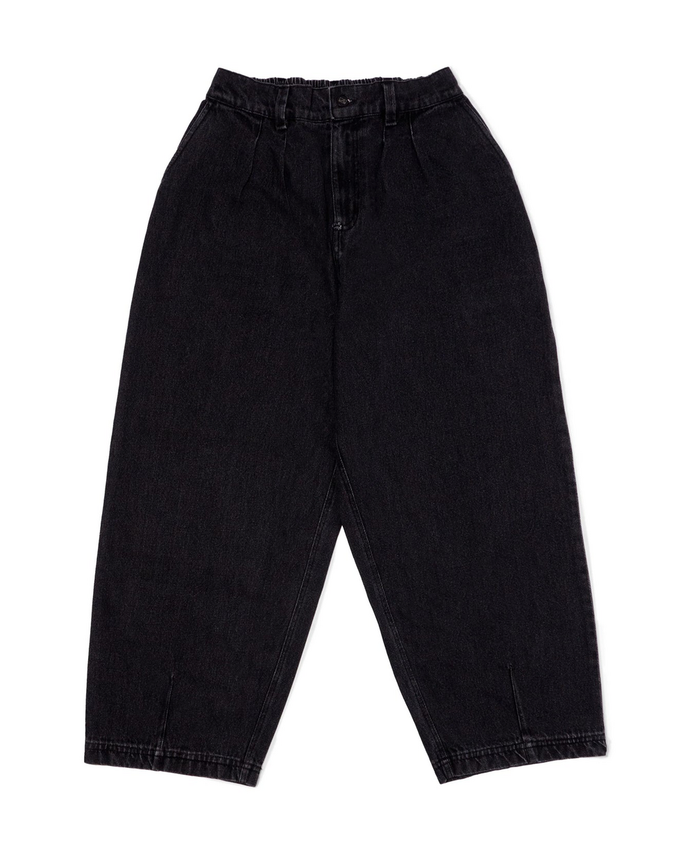 【BLACK】Overdyed DENIM PANTS Prada FW18 Overdyed Baggy Denim Pants — CONSUMED