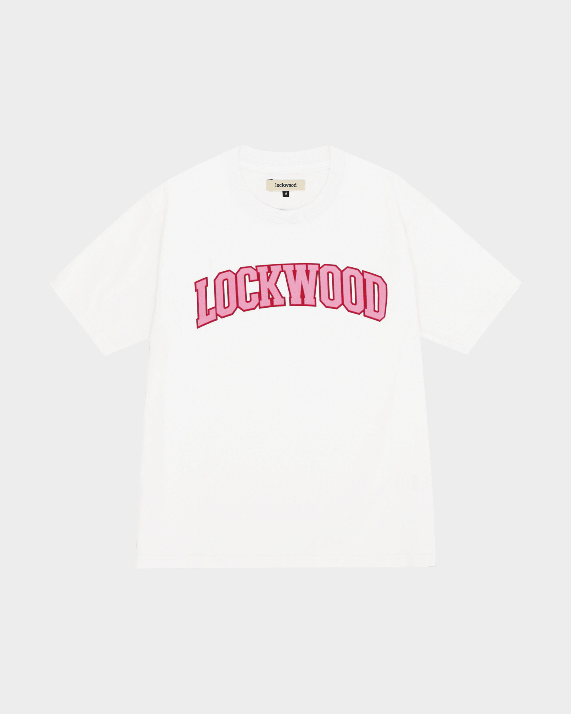 Lockwood Varsity Logo Pink T-shirt White