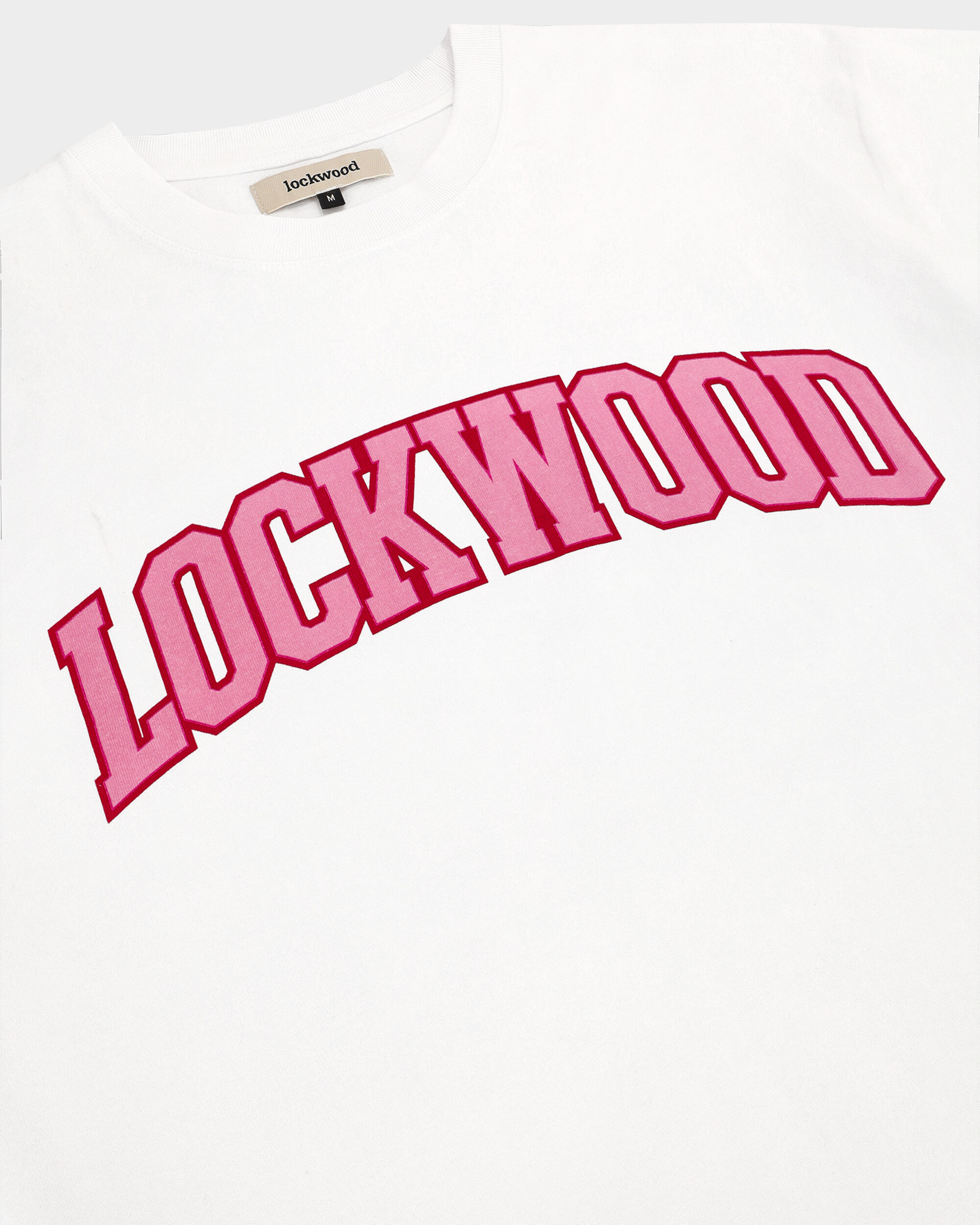 Lockwood Varsity Logo Pink T-shirt White