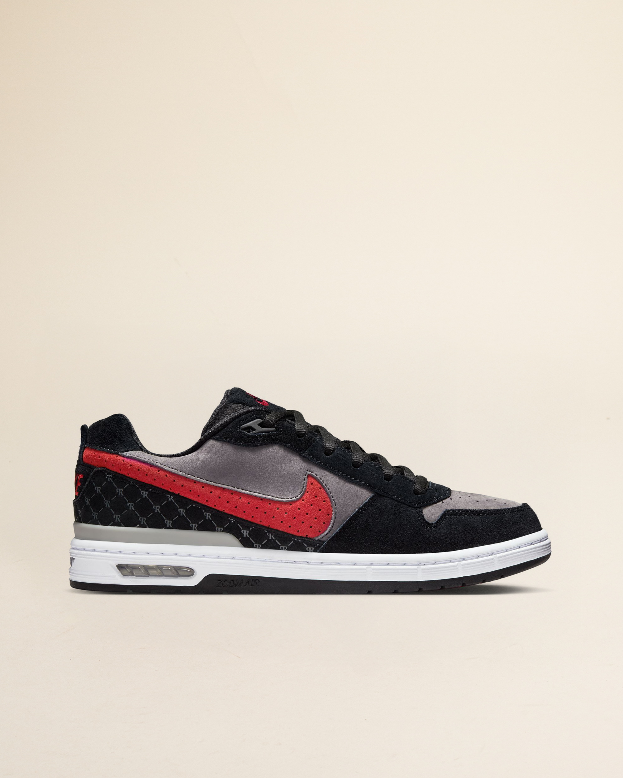 Nike SB Zoom Air Paul Rodriguez Low - Black/Varsity Red -  Flint Grey/Black