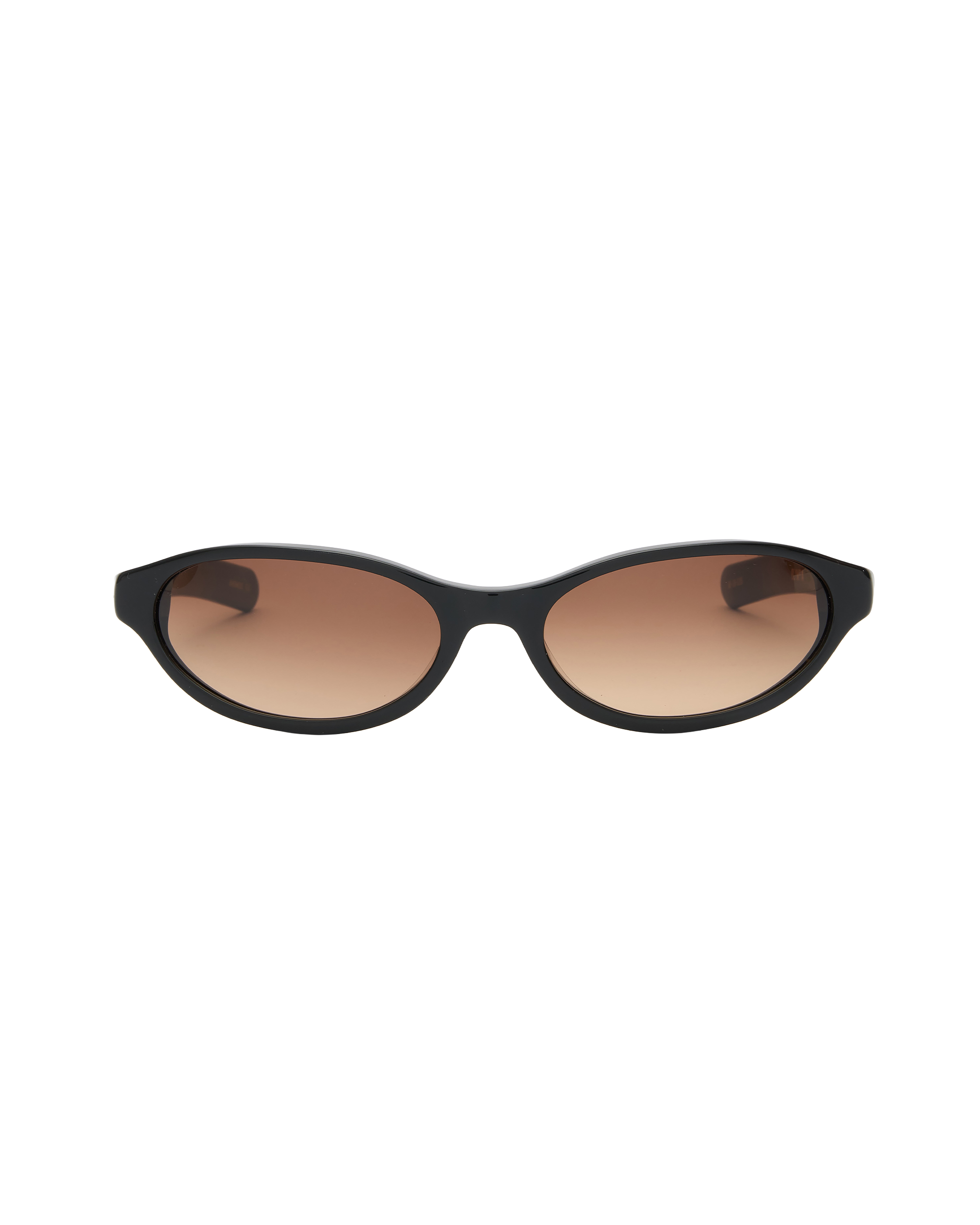 Flatlist 'Olympia' - Solid Black/ Brown Gradient Lens
