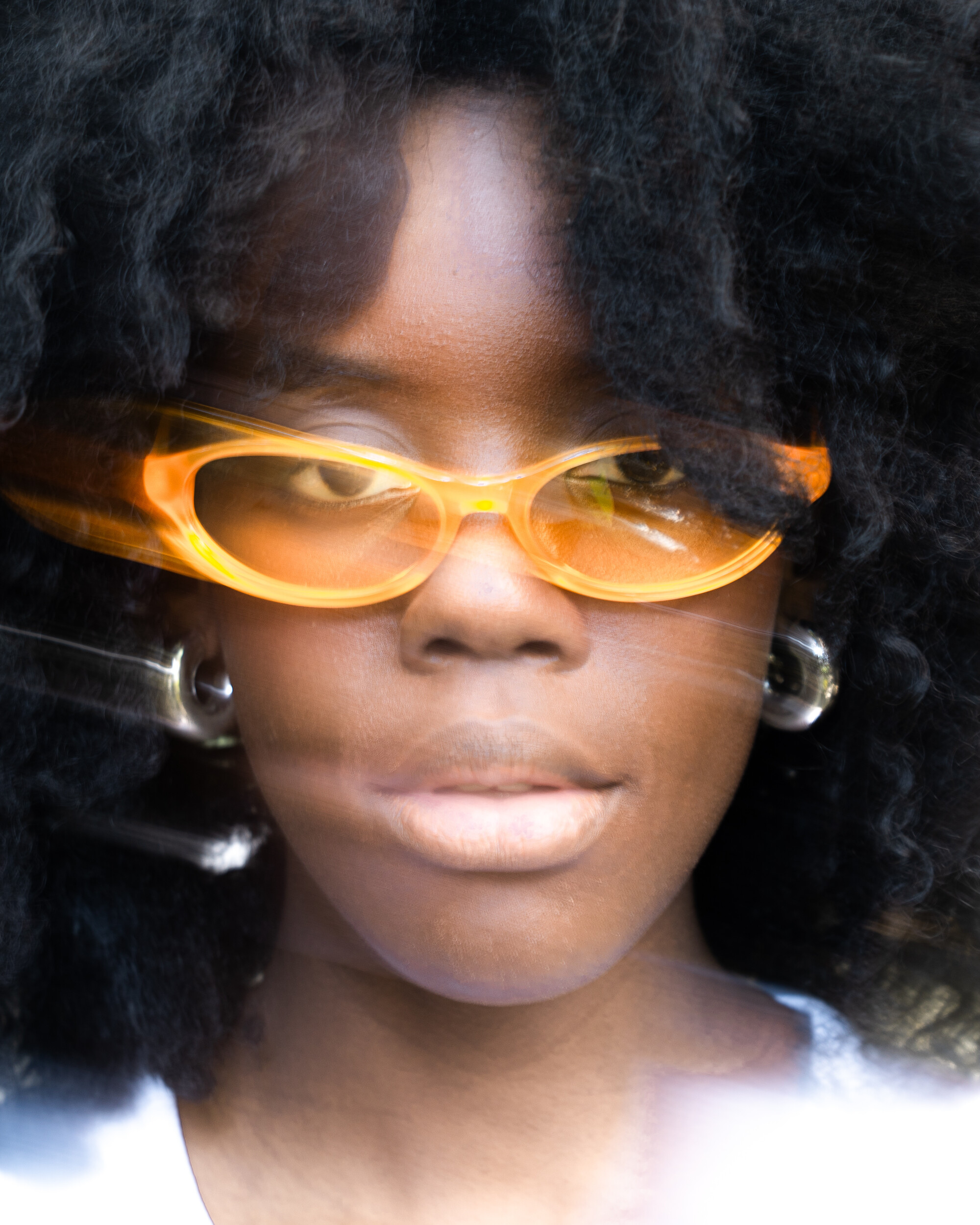 Flatlist 'Olympia' - Orange/Orange Lens Blue Light Lens