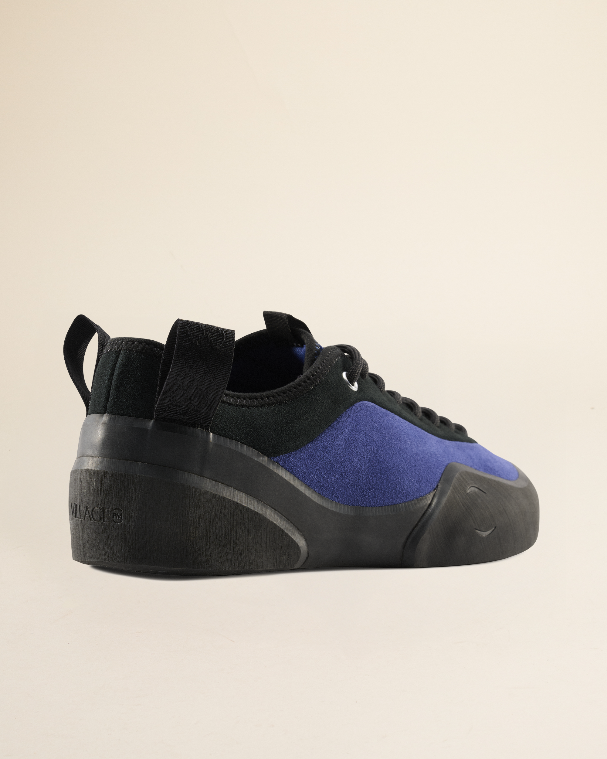 Village 1PM Leather Suede - Blueprint - Black / Natural Black