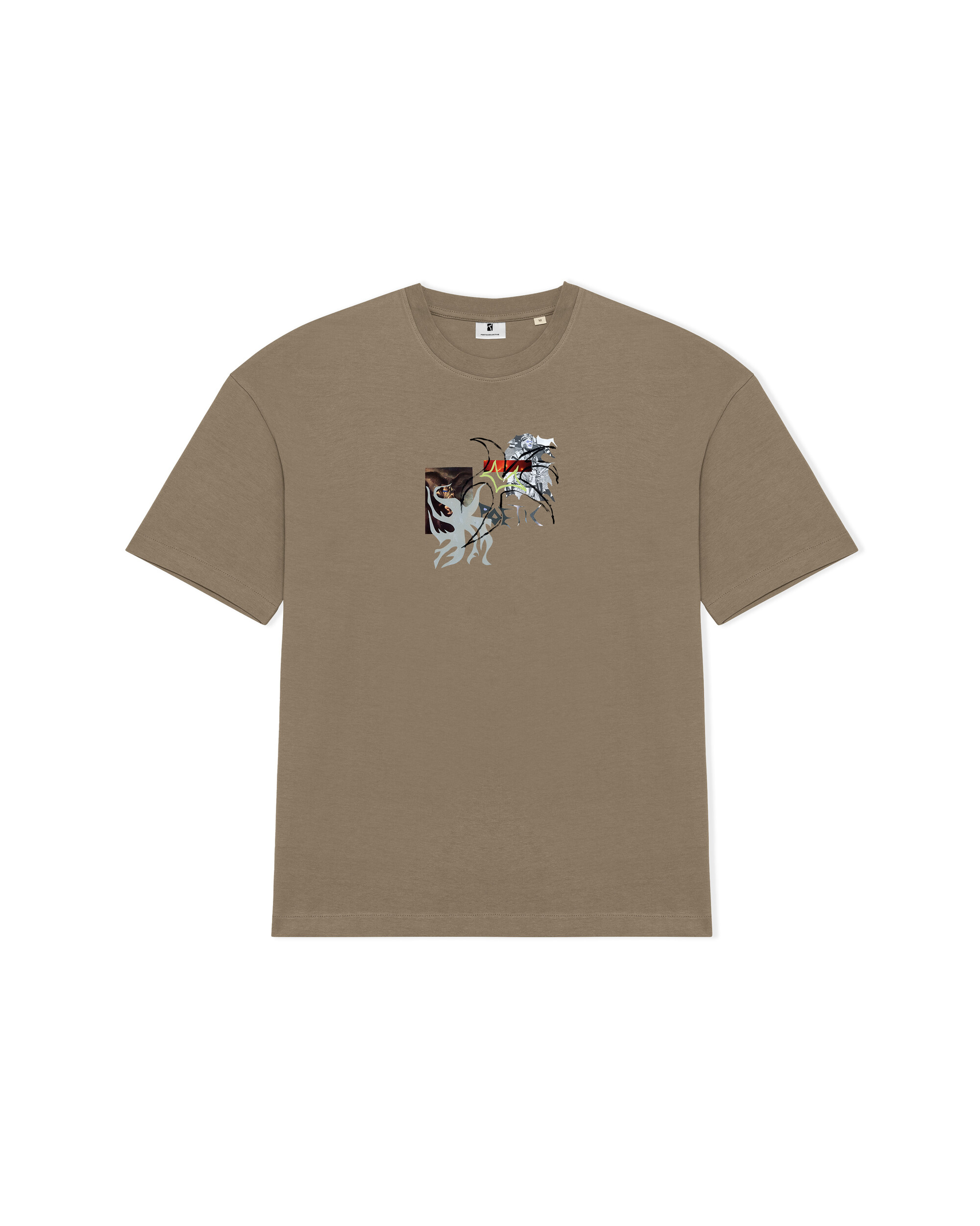 Poetic Collective Eagle Collage T-shirt Brown