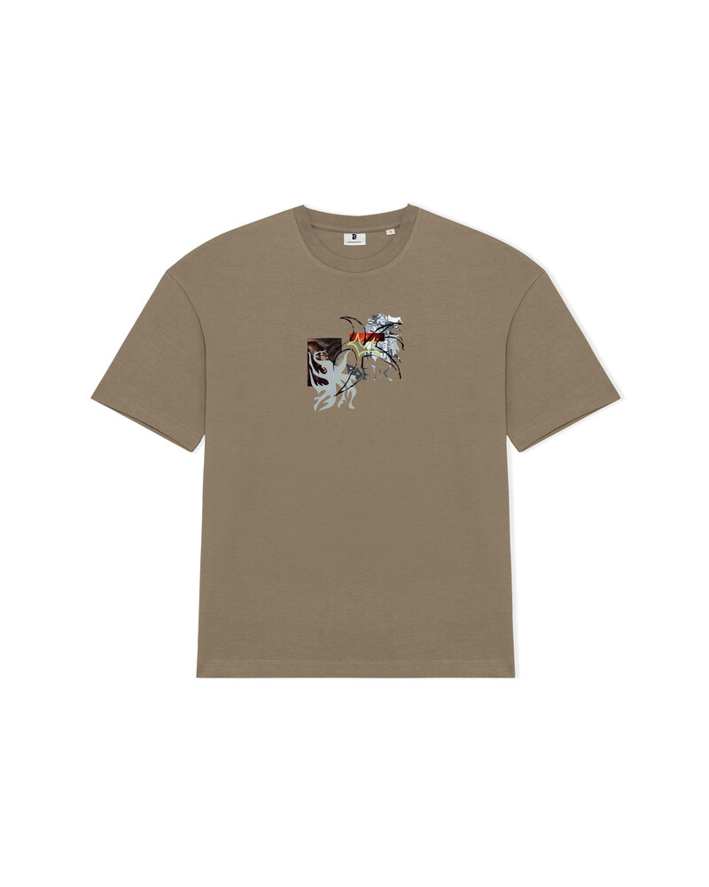 Poetic Collective Poetic Collective Eagle Collage T-shirt Brown