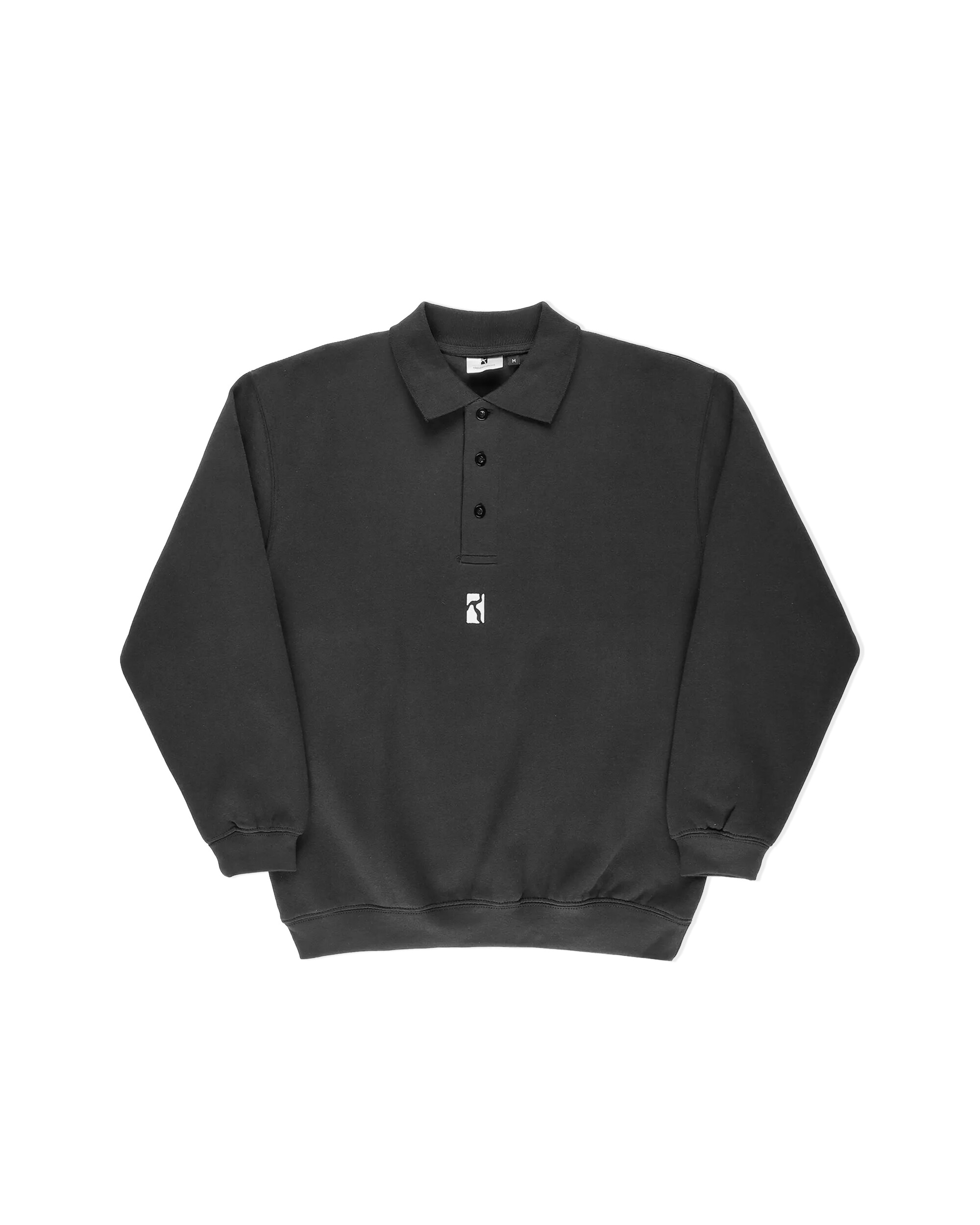Poetic Collective Heavy Polo Sweat Black