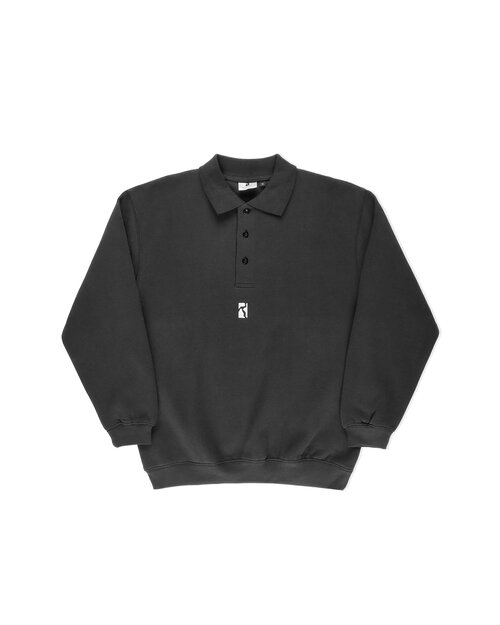 Poetic Collective Poetic Collective Heavy Polo Sweat Black