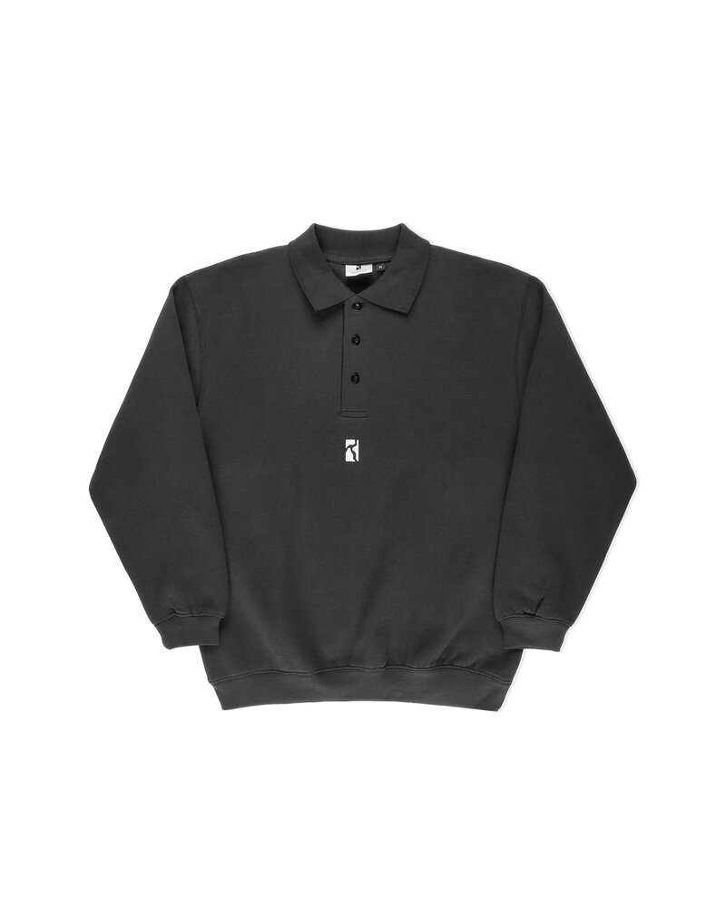 Poetic Collective Poetic Collective Heavy Polo Sweat Black