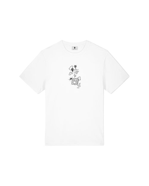 Poetic Collective Poetic Collective Doodle Sketch T-shirt White