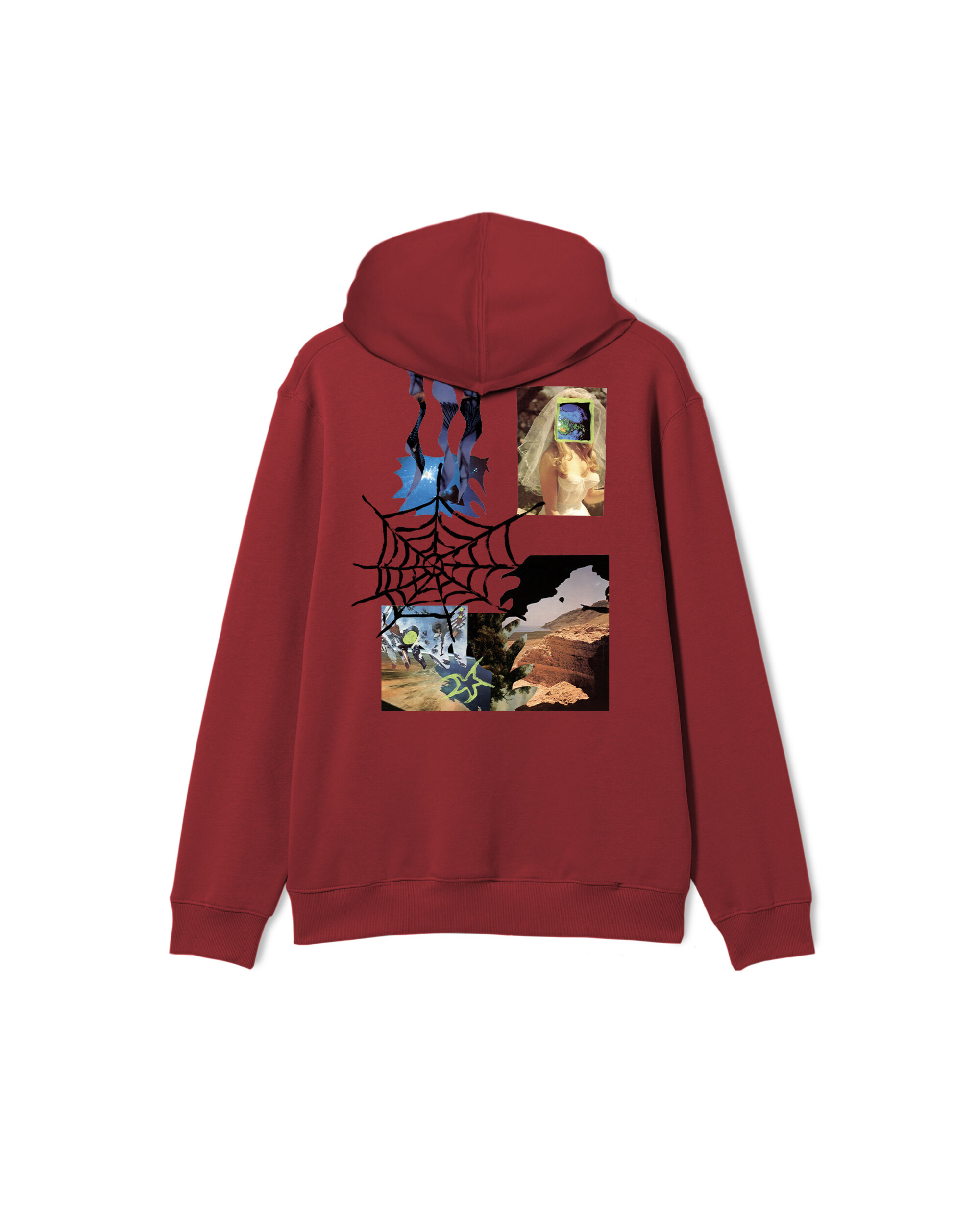Poetic Collective Bride Collage hoodie Red