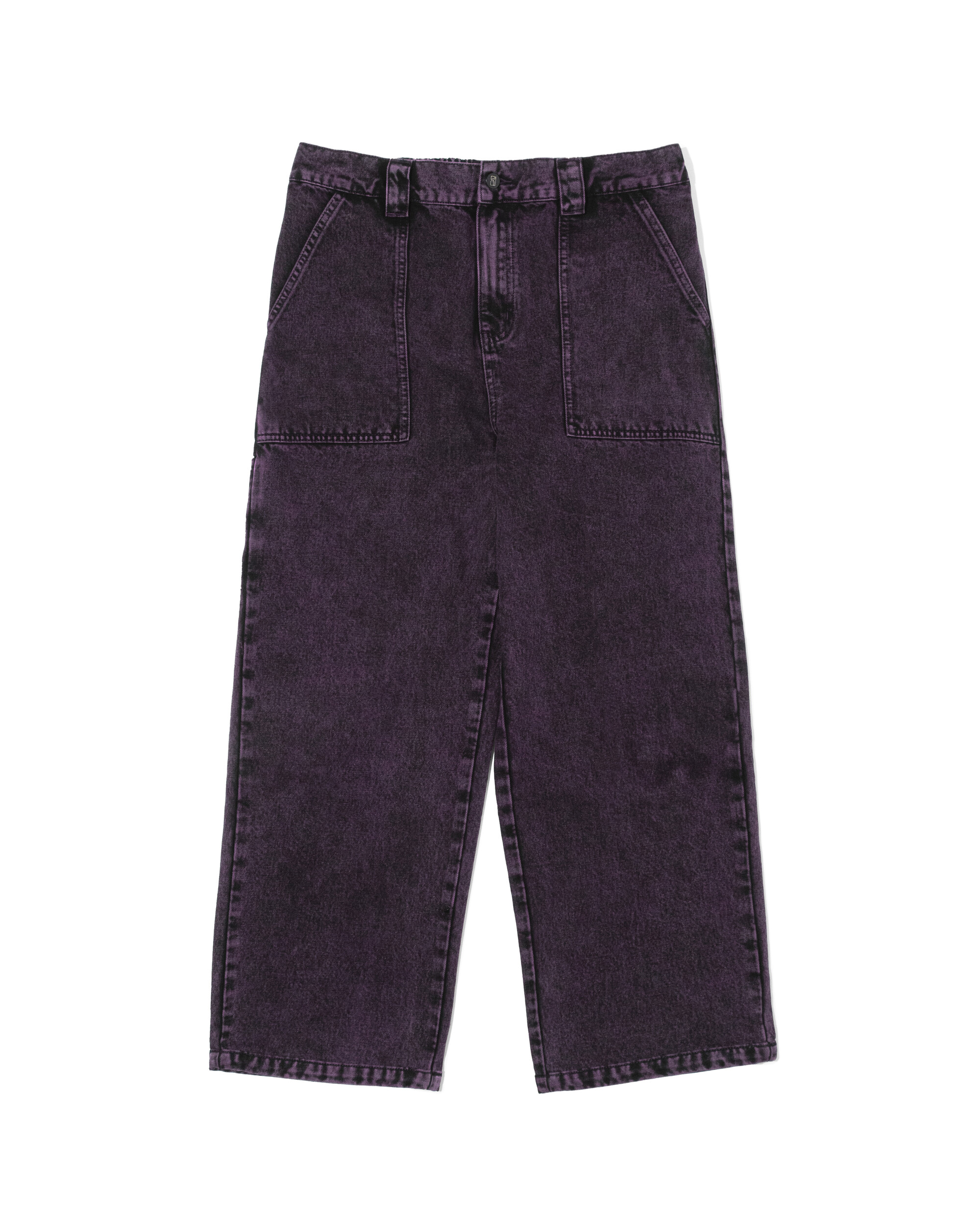 Poetic Collective Painter Pant Purple Acid Wash denim