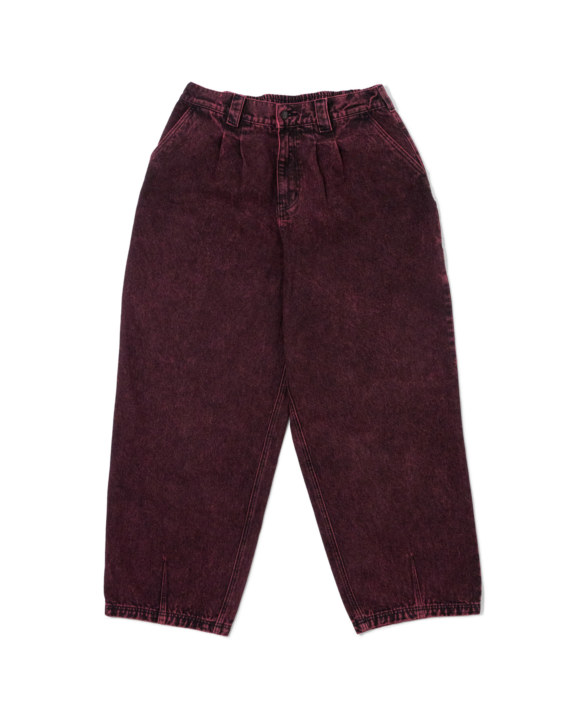 Poetic Collective Ballon Pant Red Acid Denim Wash