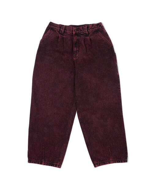 Poetic Collective Poetic Collective Ballon Pant Red Acid Denim Wash