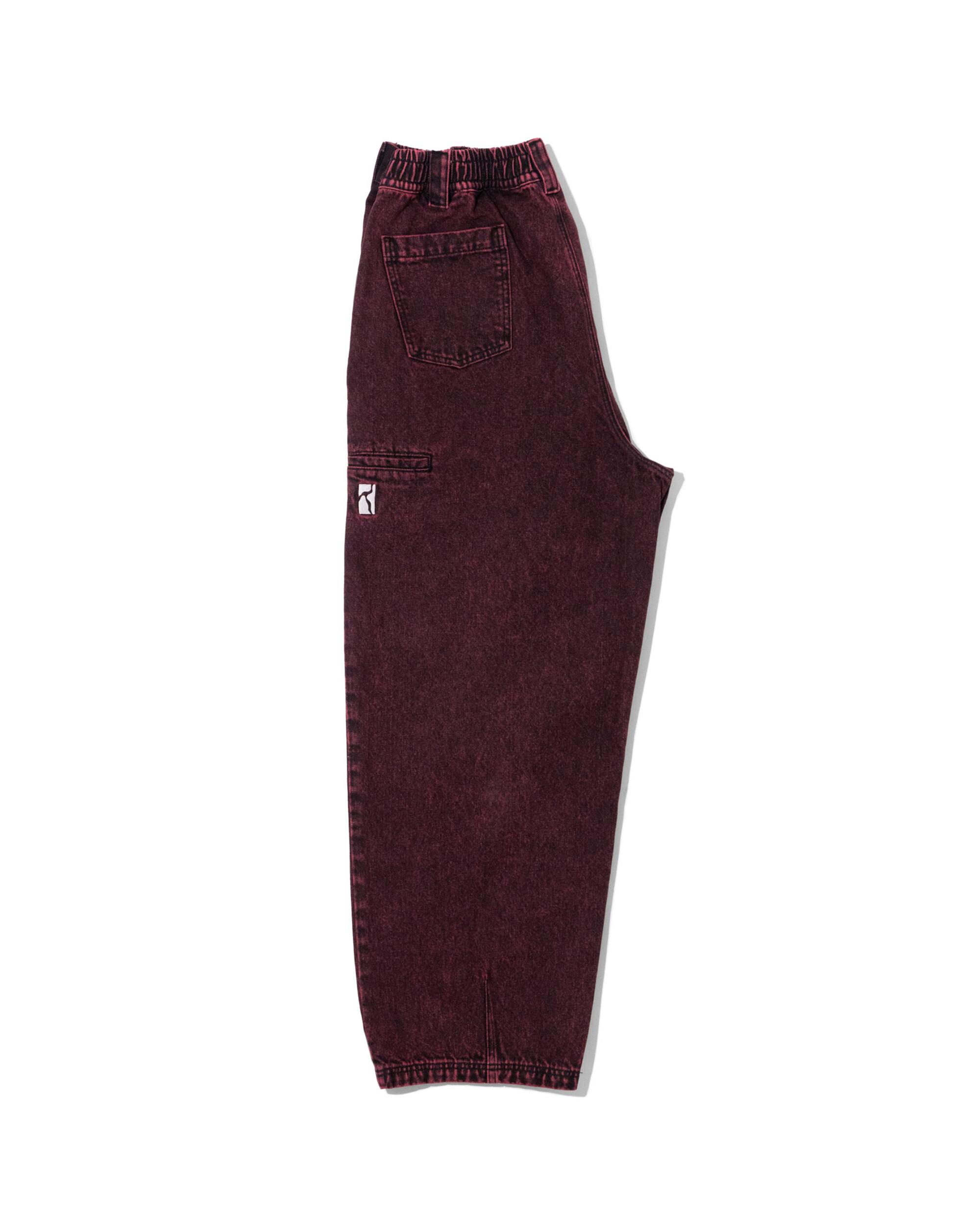 Poetic Collective Ballon Pant Red Acid Denim Wash