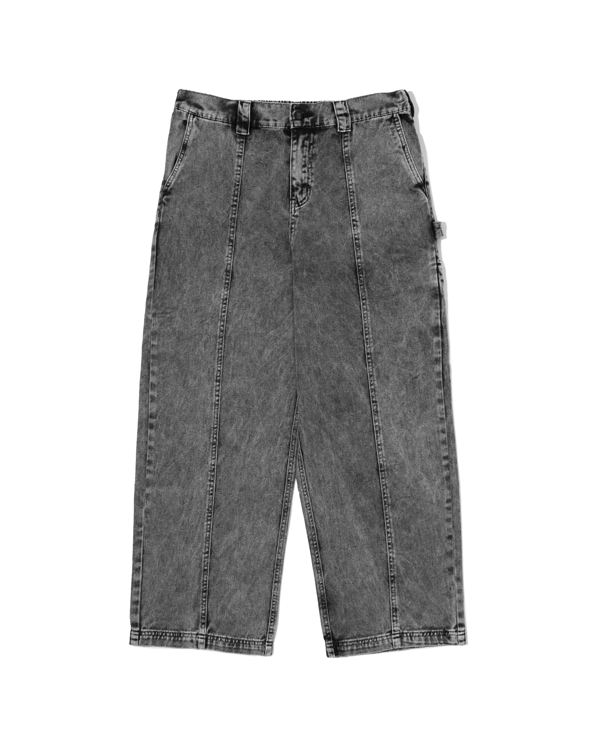 Poetic Collective Split Pant Grey denim wash