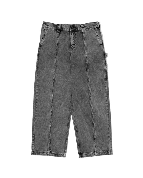 Poetic Collective Poetic Collective Split Pant Grey denim wash