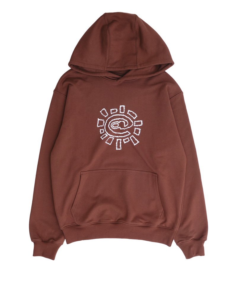 always Always Scribble @Sun hoodie (brown)