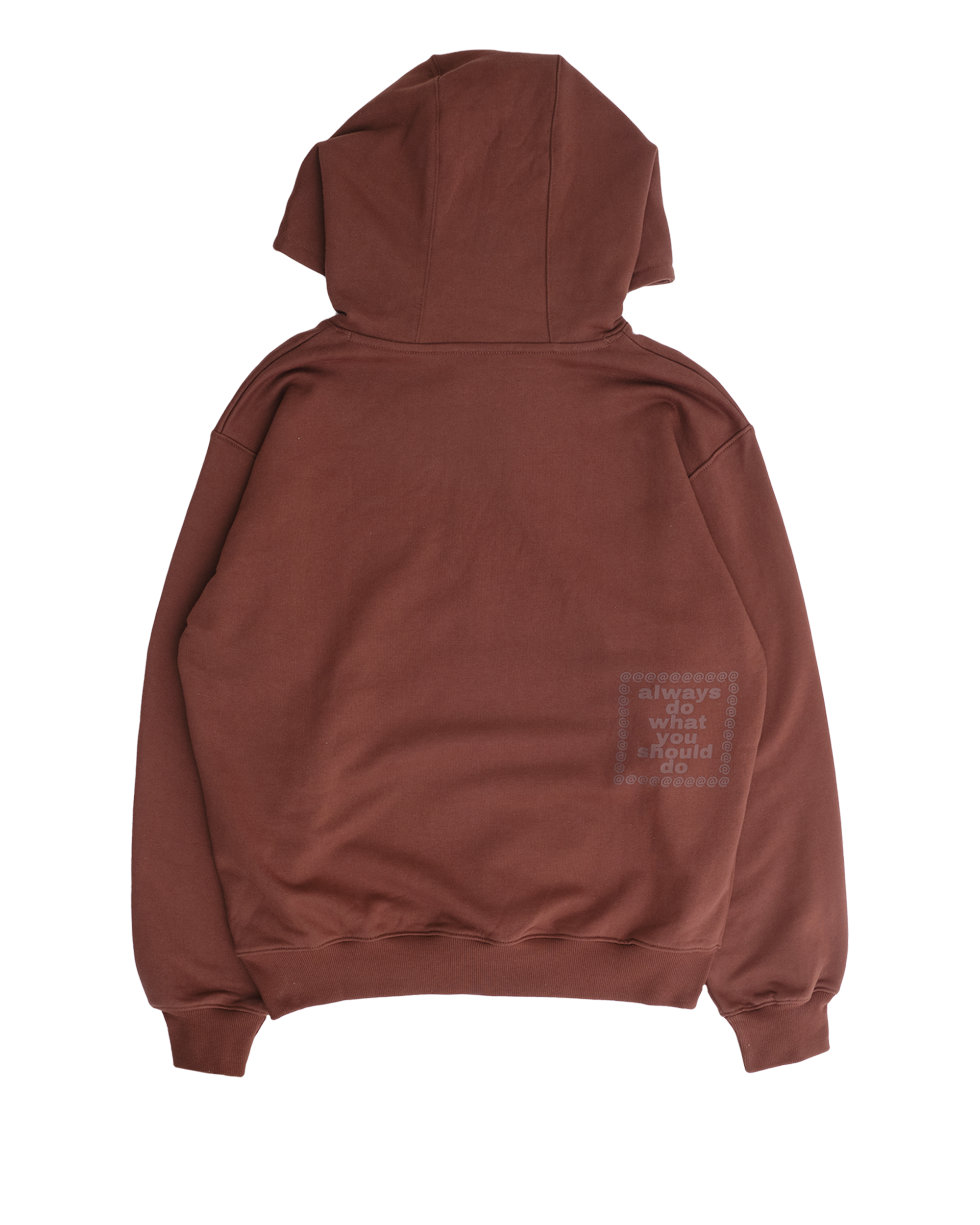 Always Scribble @Sun hoodie (brown)