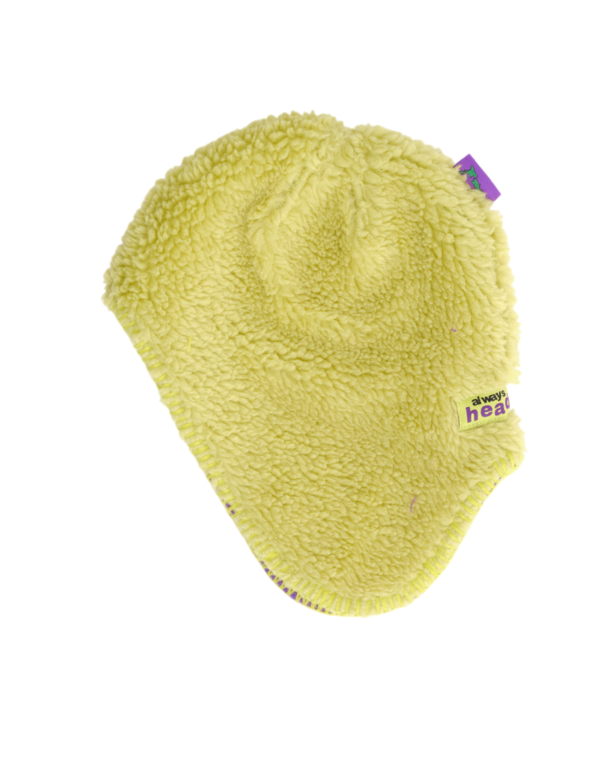 Always reversible ear flap (purple/green)