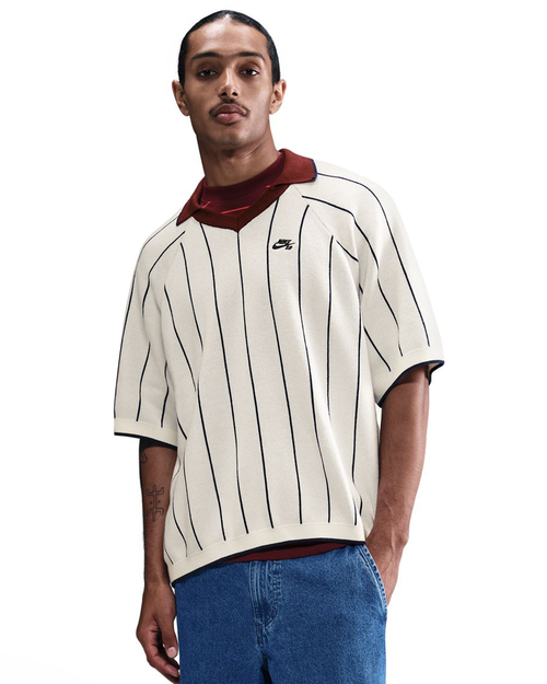 Nike Nike SB strp ss polo sweater Sail/midnight navy/dktmrd