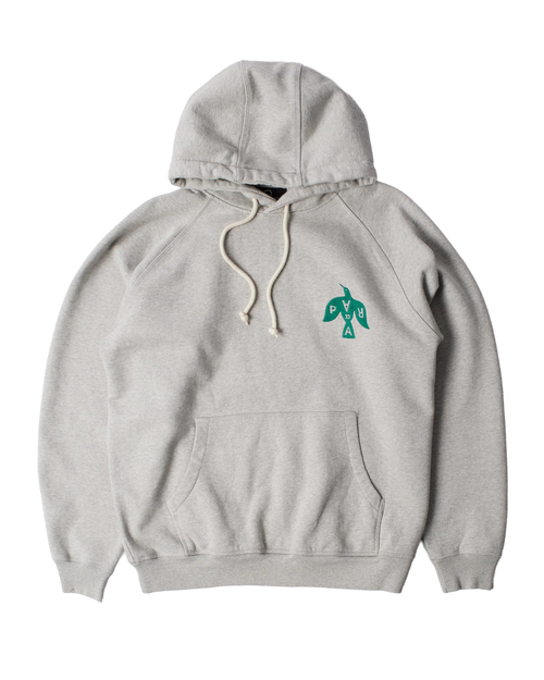 Parra Parra Crow Logo Hooded Sweatshirt Heather Grey