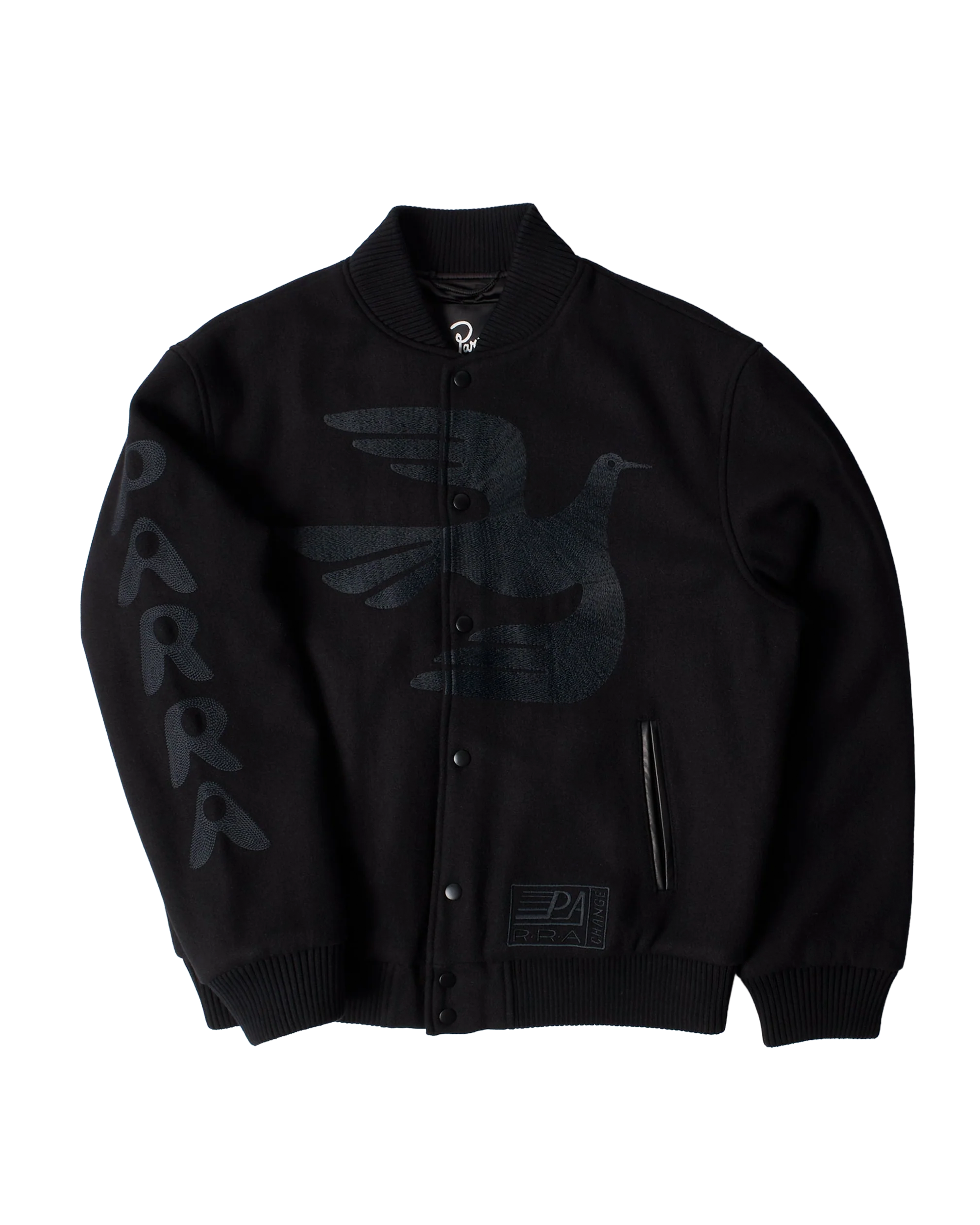 Parra Not Movie Varsity Jacket Black
