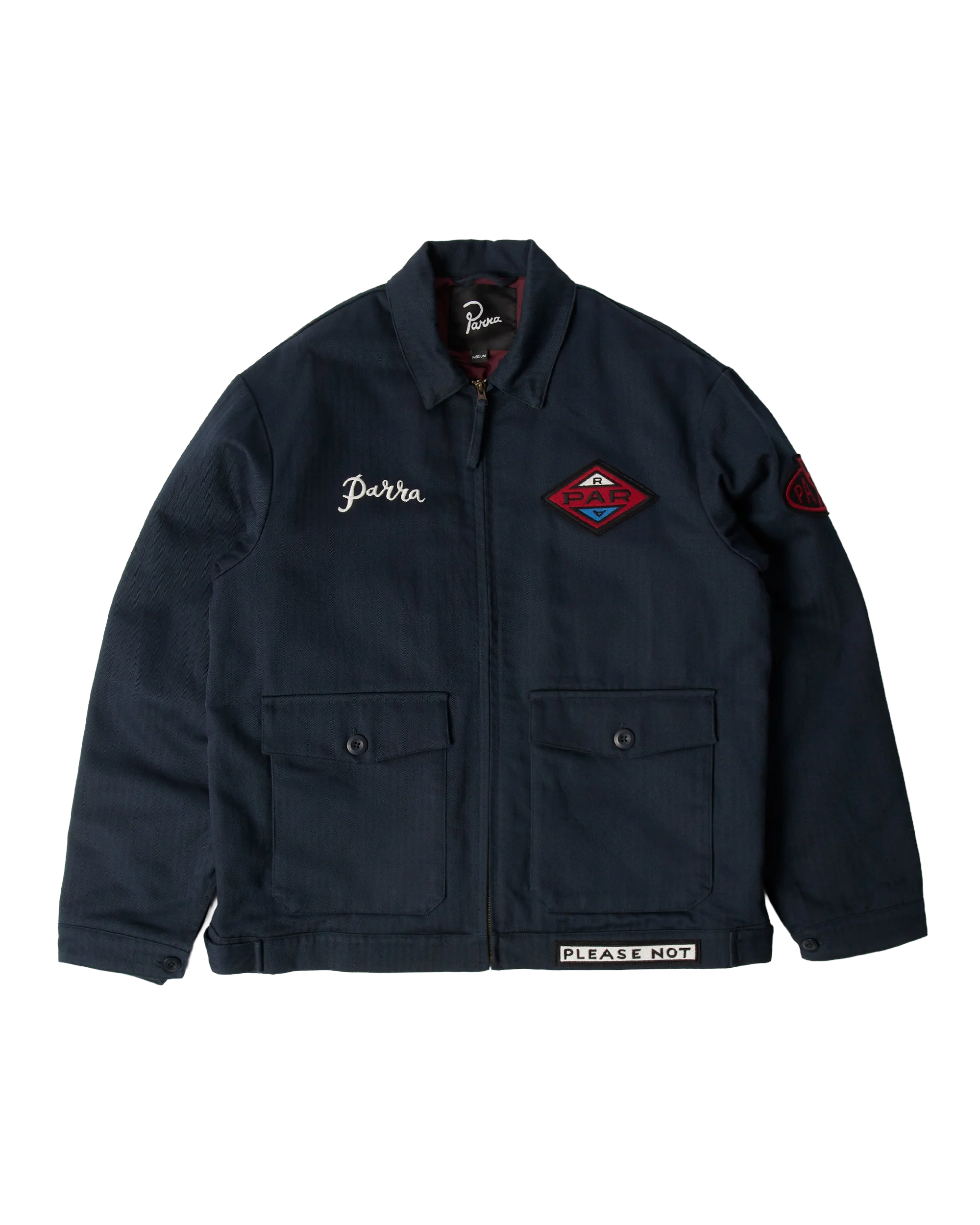 Parra Pumping Gas Jacket Navy Blue