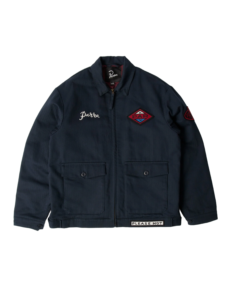 Parra Parra Pumping Gas Jacket Navy Blue