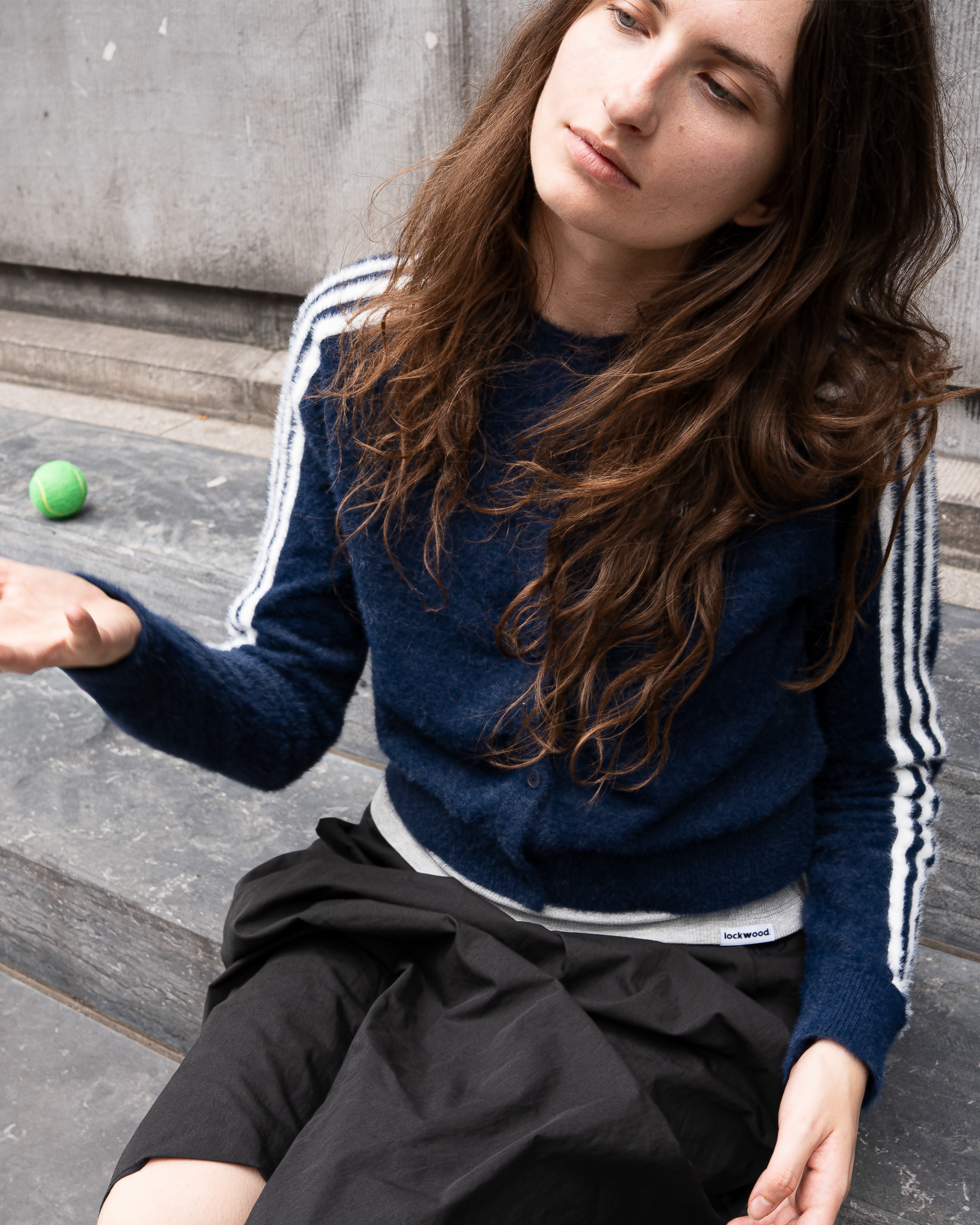 Adidas Fluffy Knitted Vest Night Indigo