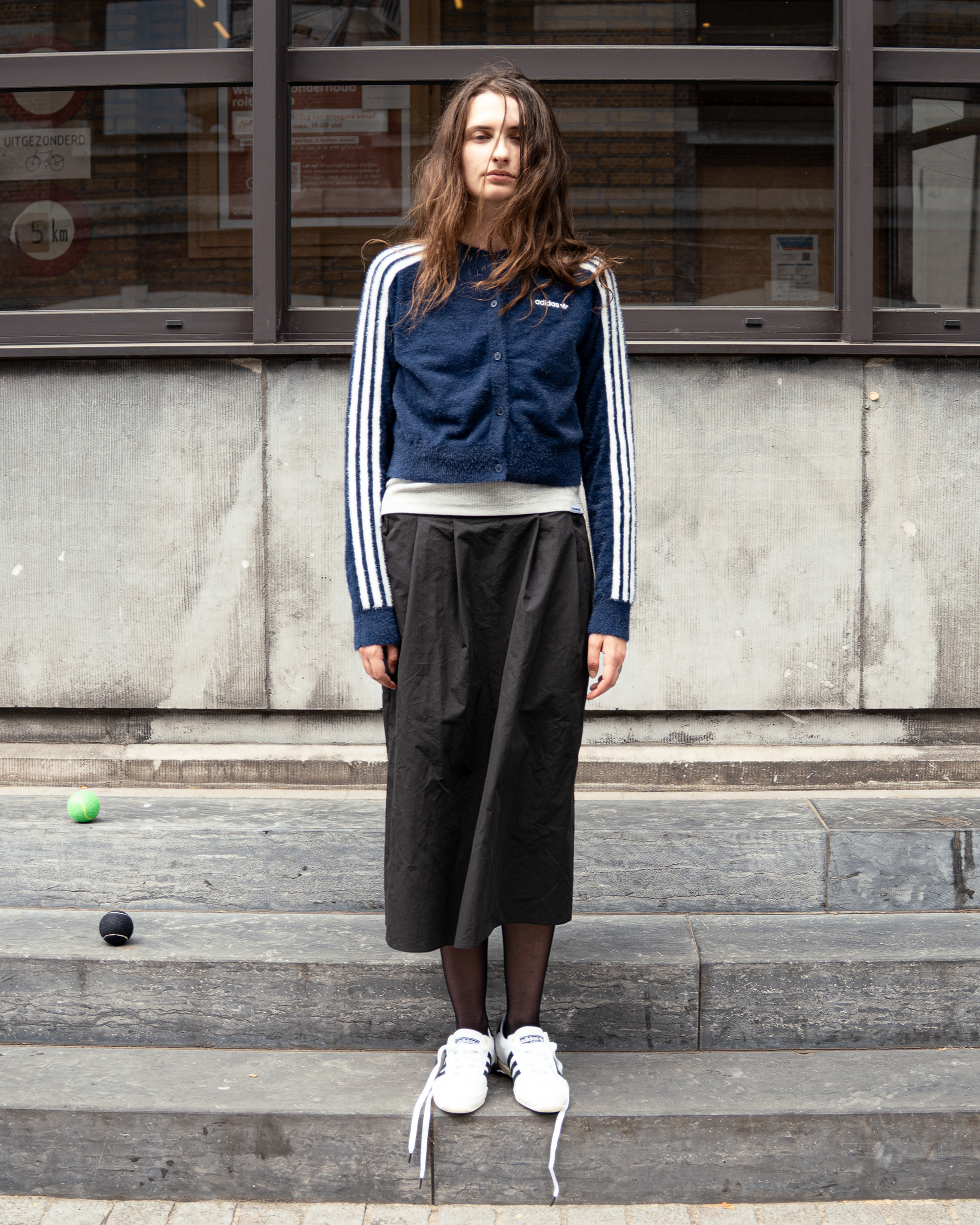 Adidas Fluffy Knitted Vest Night Indigo