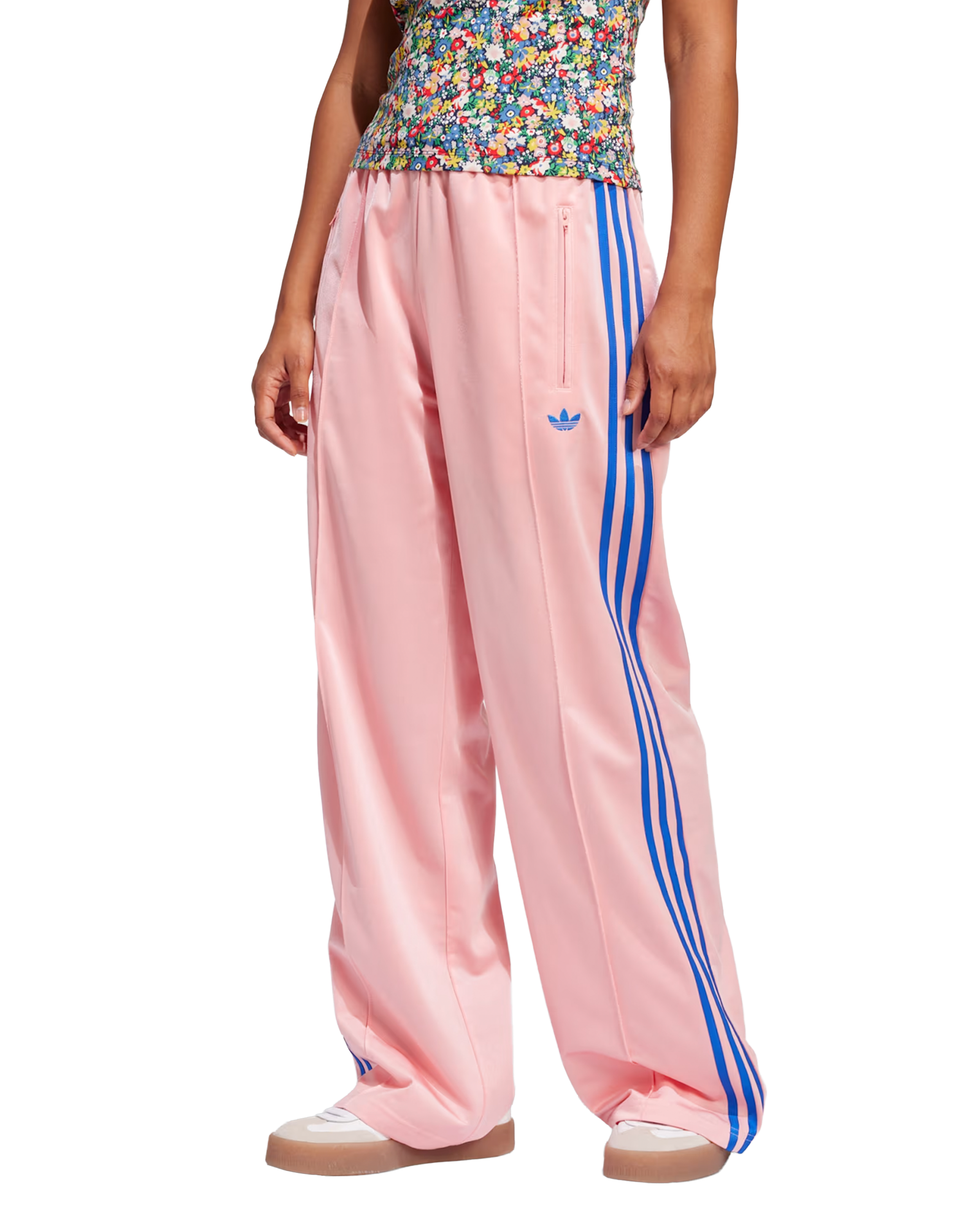Adidas Firebird Loose Trackpants - Semi Pink spark/Blue
