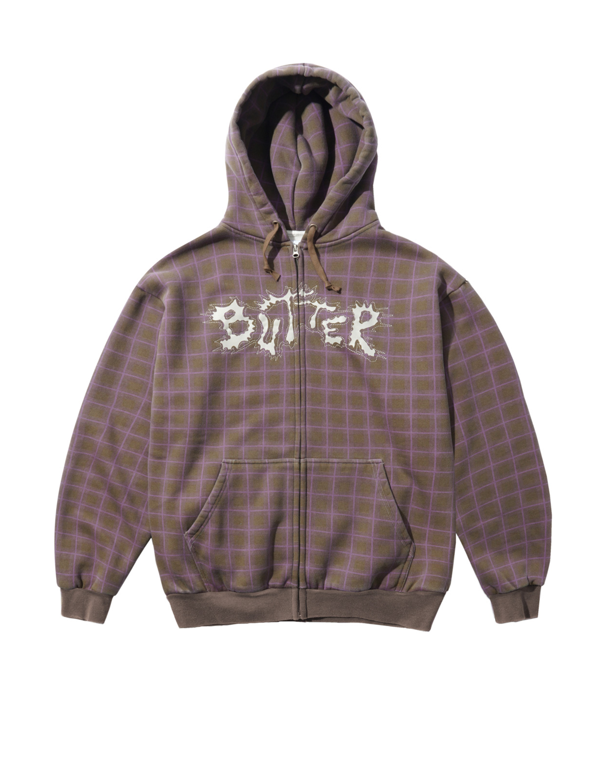 Butter Goods Eruption Zip-Thru Hoodie Plaid