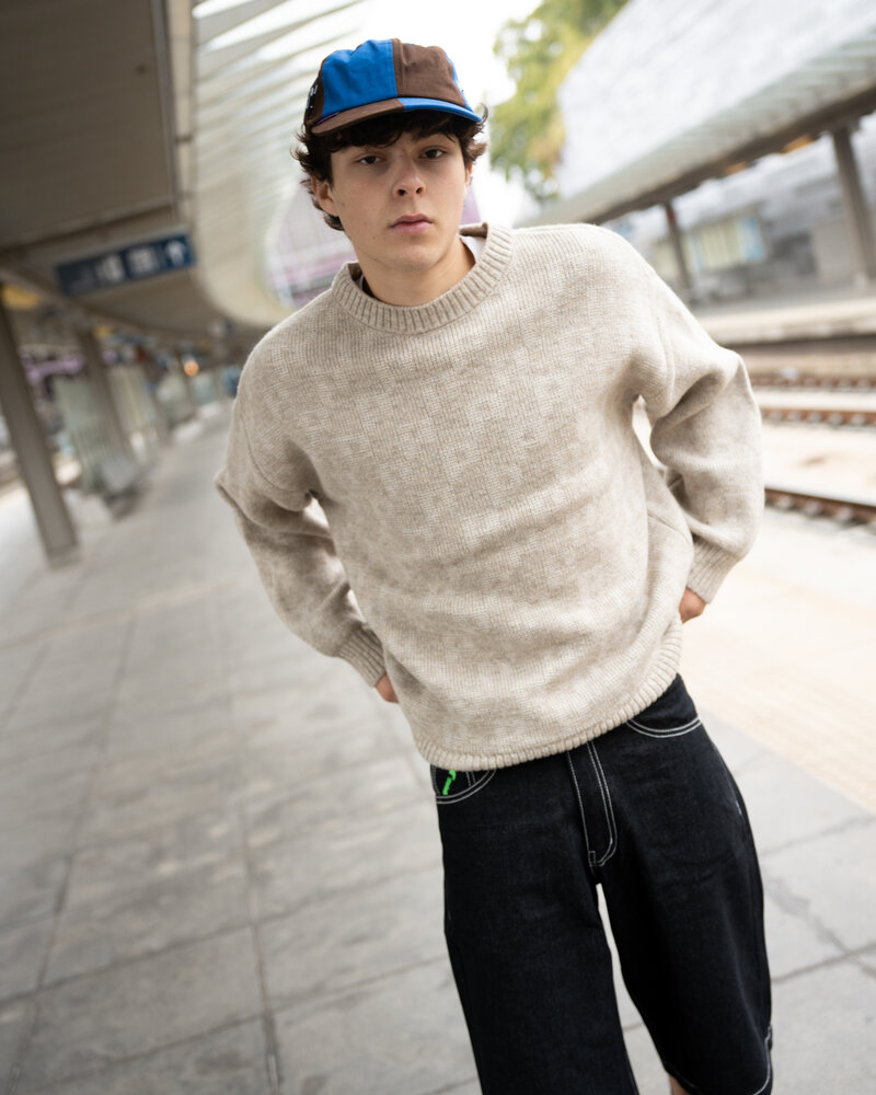 Polar Polar George sweater P pattern - Sand
