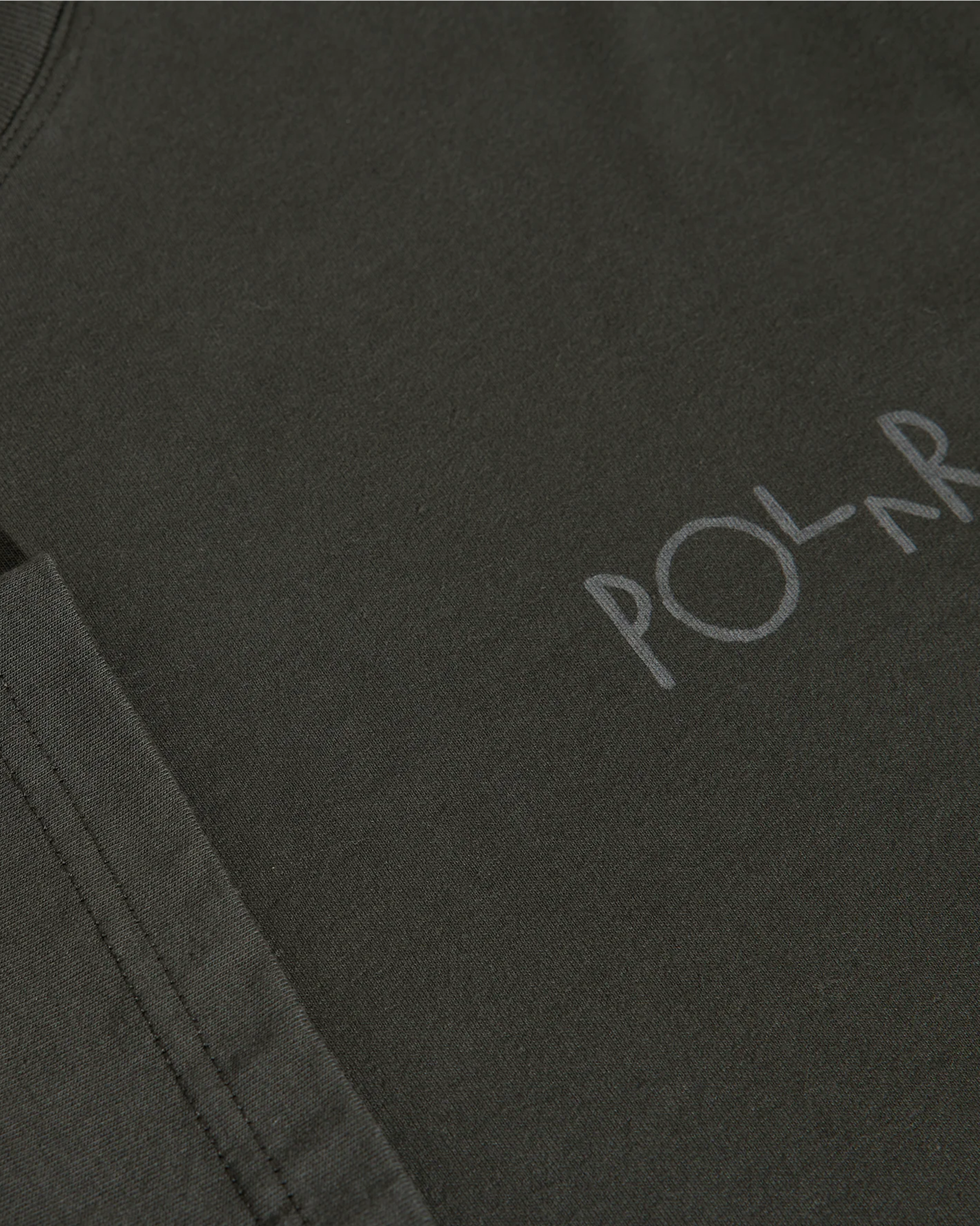 Polar Steve LS Stroke logo T-shirt - Dirty Black