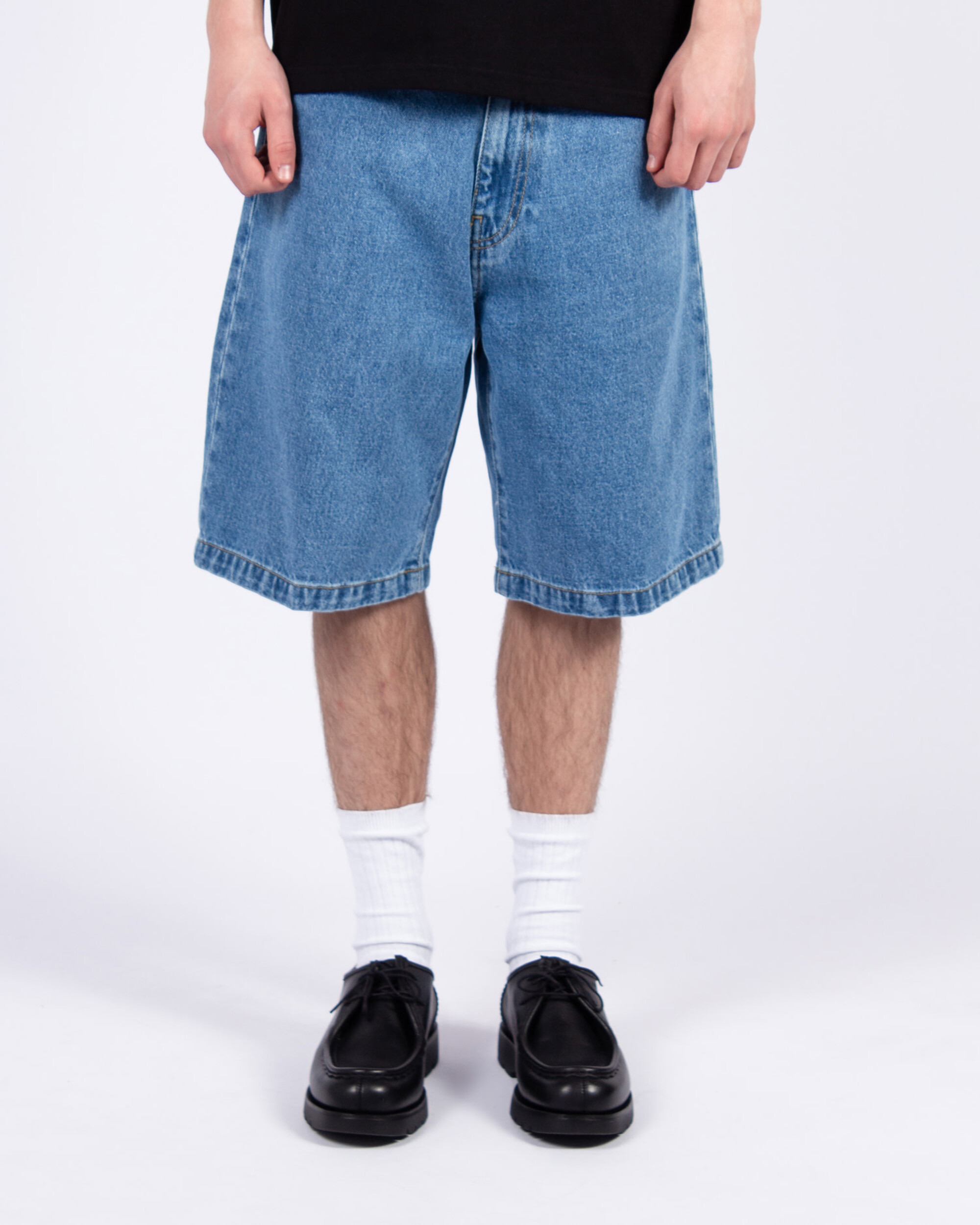Carhartt WIP Landon Short - Blue Heavy Stone Wash