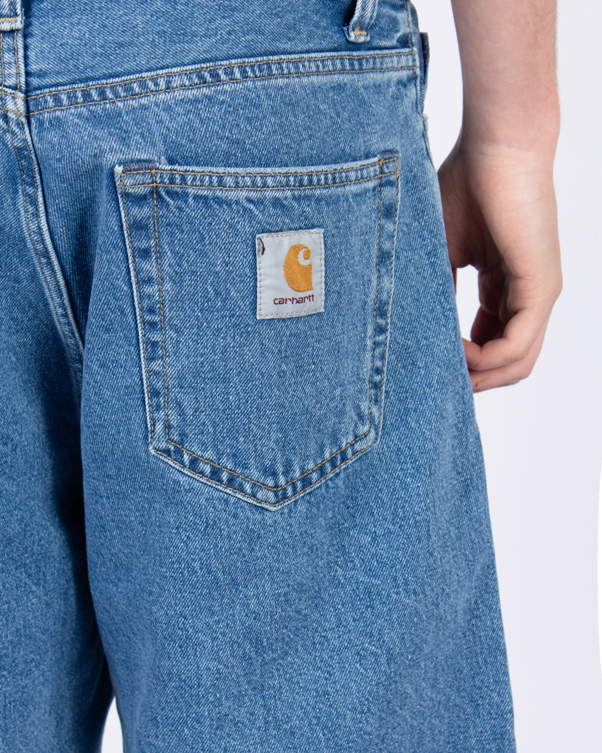 Carhartt WIP Landon Short - Blue Heavy Stone Wash