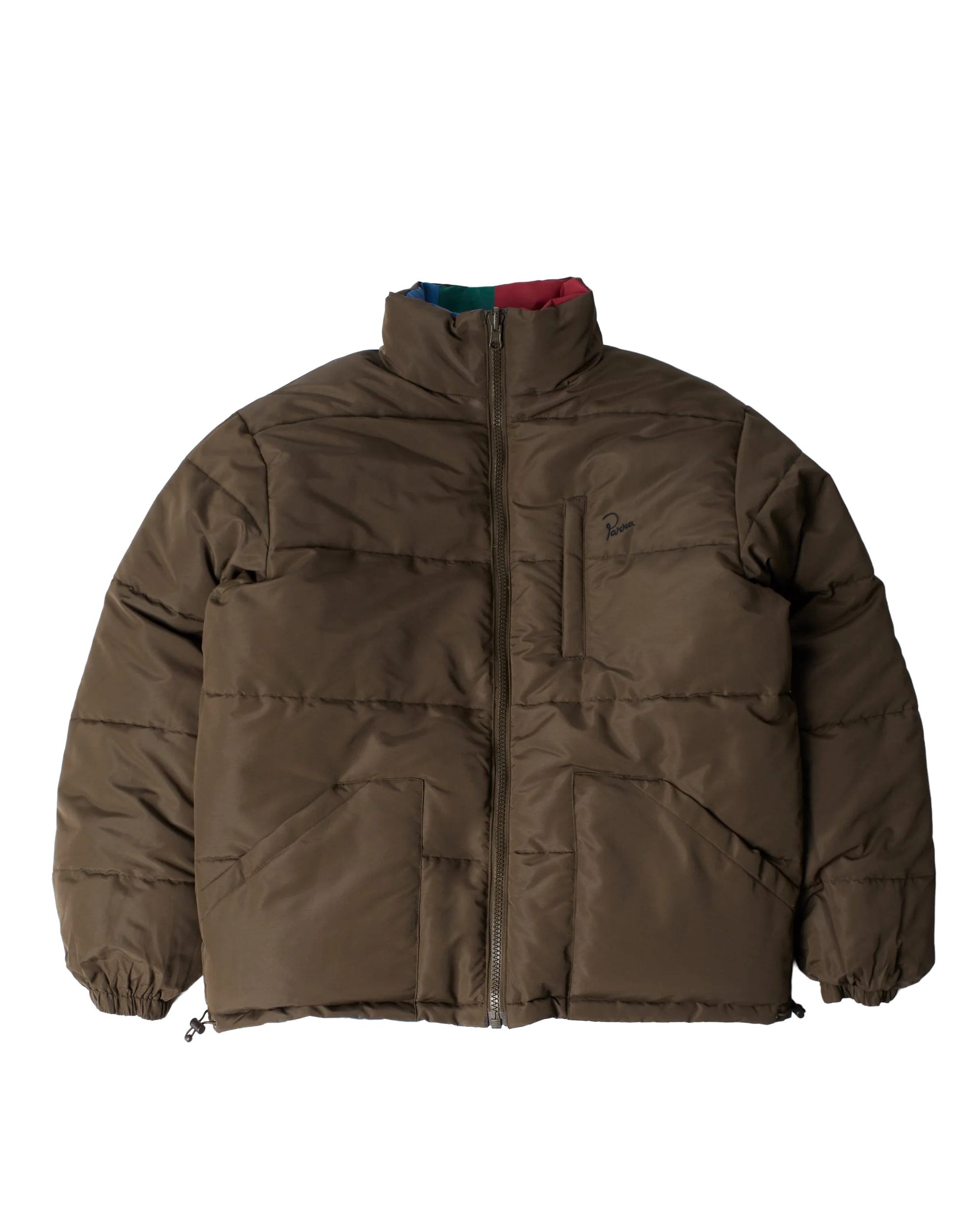 Parra Protect the sun reversible puffer jacket - Brown