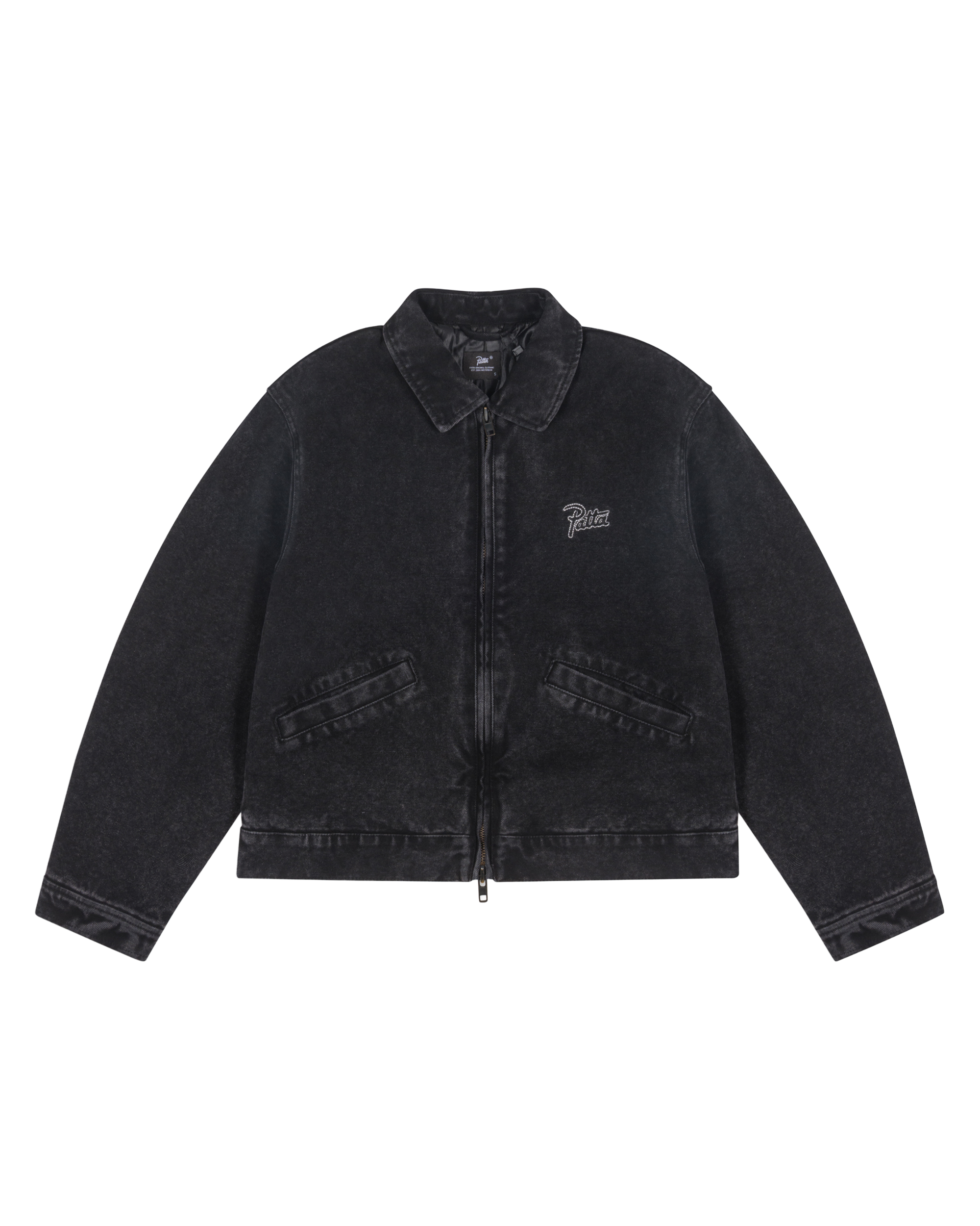 Patta Washed Canvas Jacket - Black