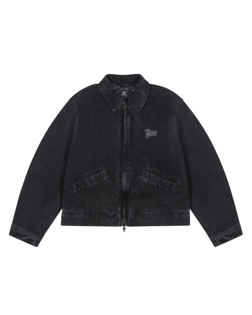 Patta Patta Washed Canvas Jacket - Black